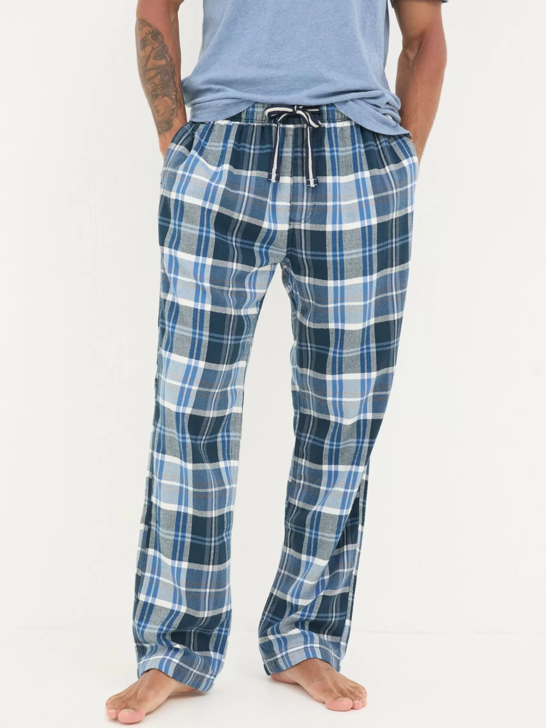 Anglesey Check Pyjama Bottoms*FatFace Outlet