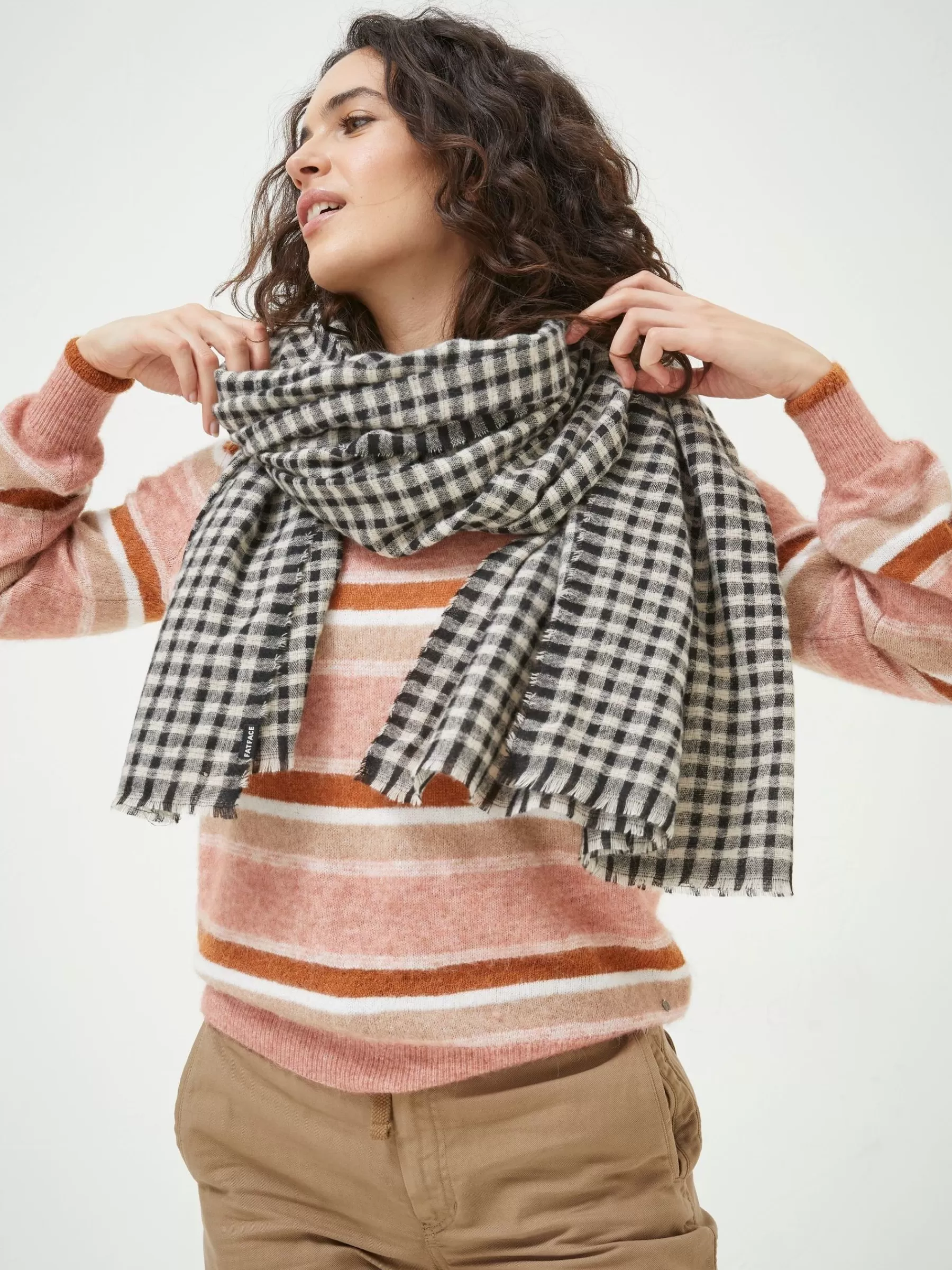 Gingham Check Scarf*FatFace Store