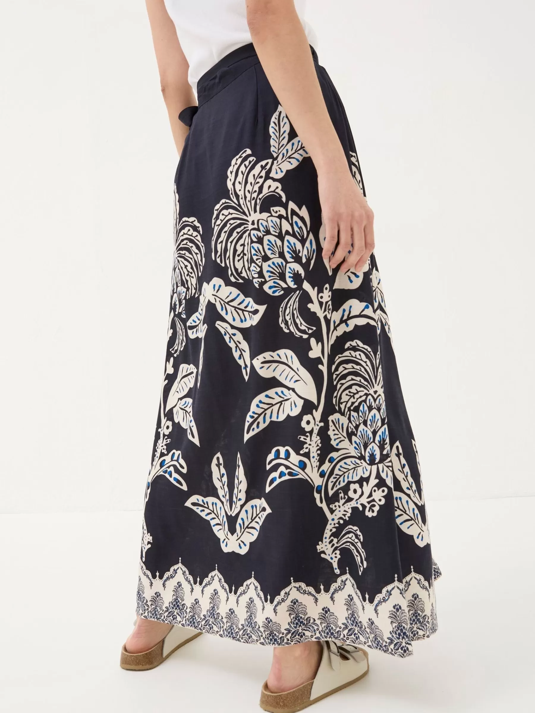 Blakely Damask Placement Midi Skirt*FatFace Cheap