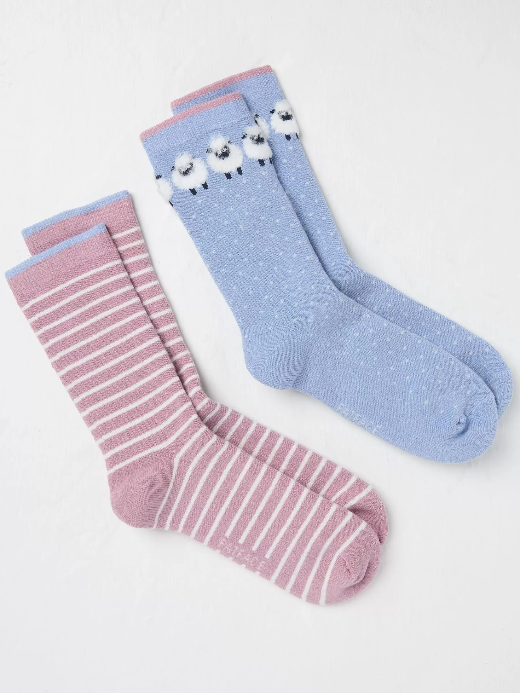 2 Pairs Of Sheep Welly Socks*FatFace Sale