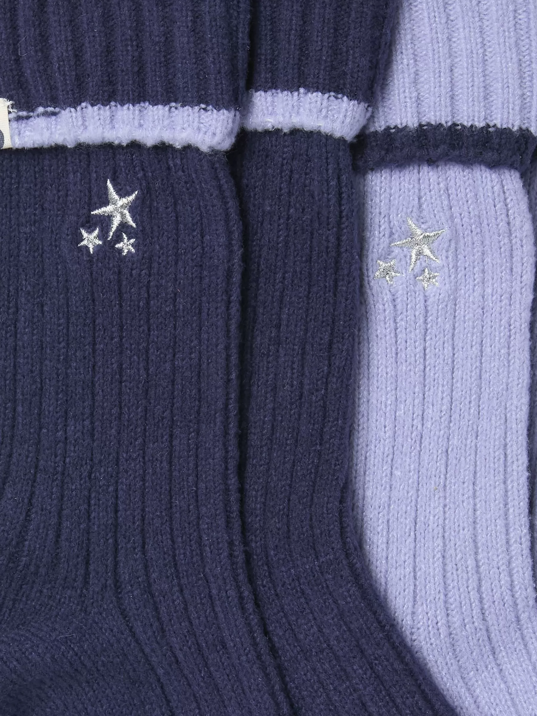 2 Pairs Of Star Embroidered Cosy Socks*FatFace Outlet