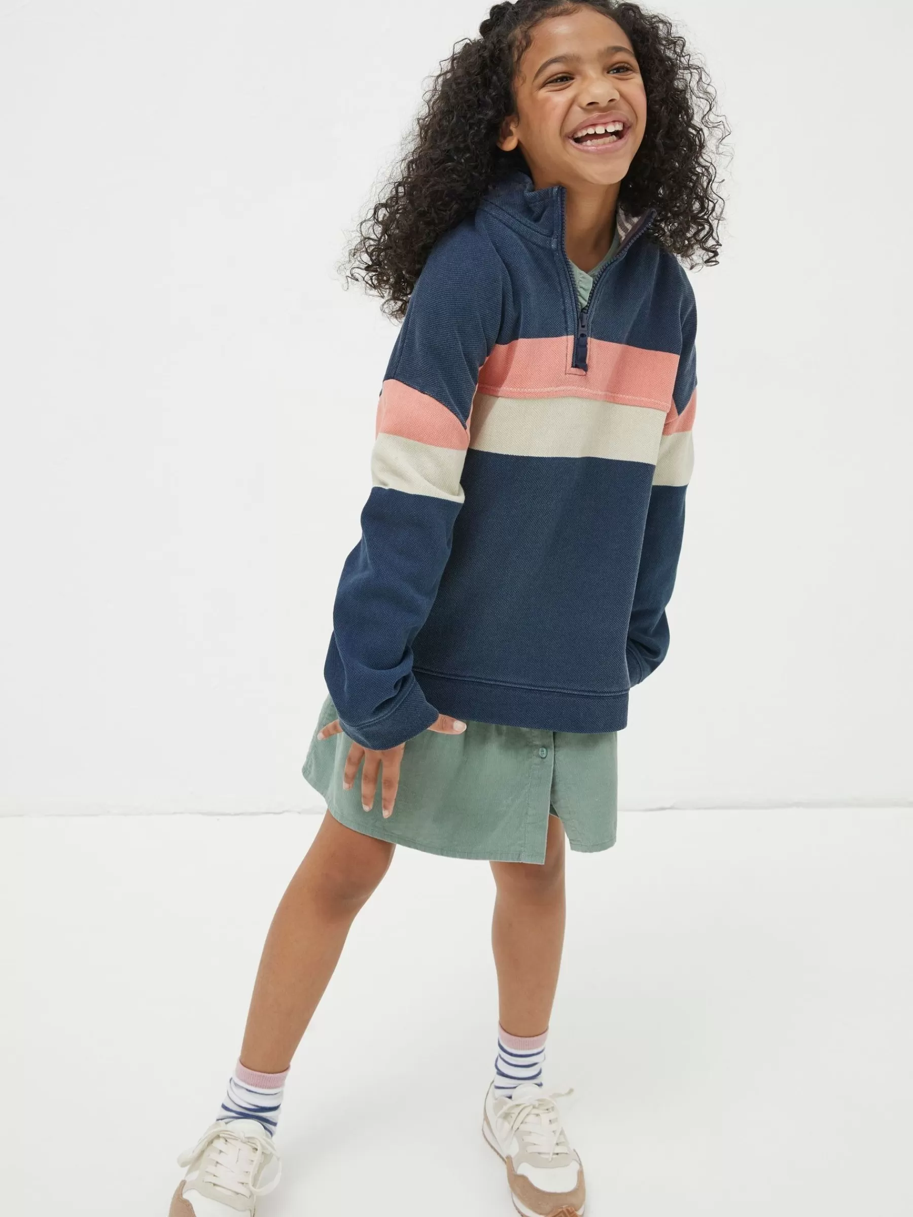 Colourblock Boxy Airlie Sweat Top*FatFace Fashion