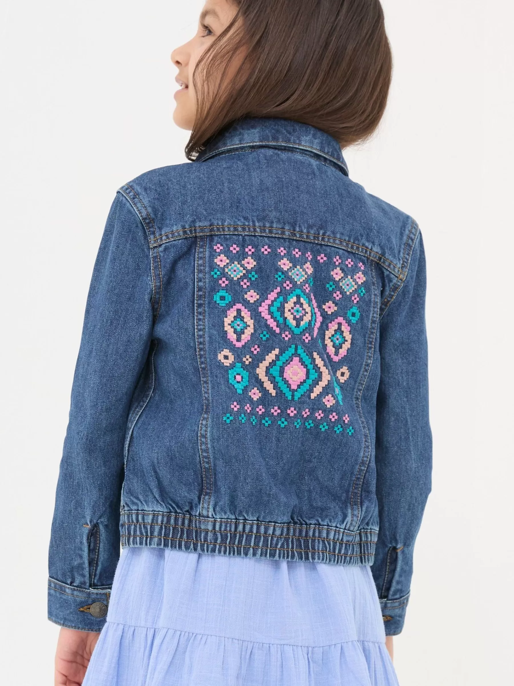 Embroidered Denim Jacket*FatFace Cheap