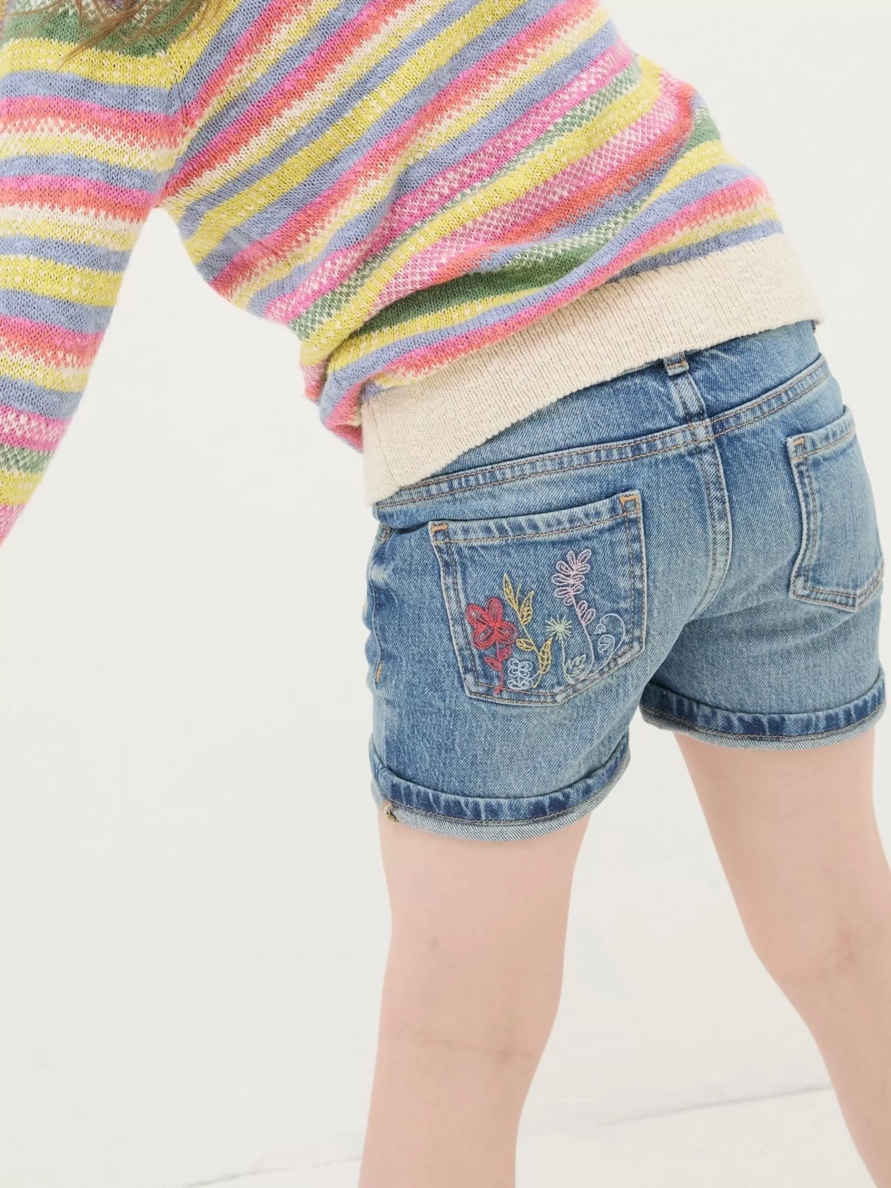 Floral Denim Shorts*FatFace Fashion