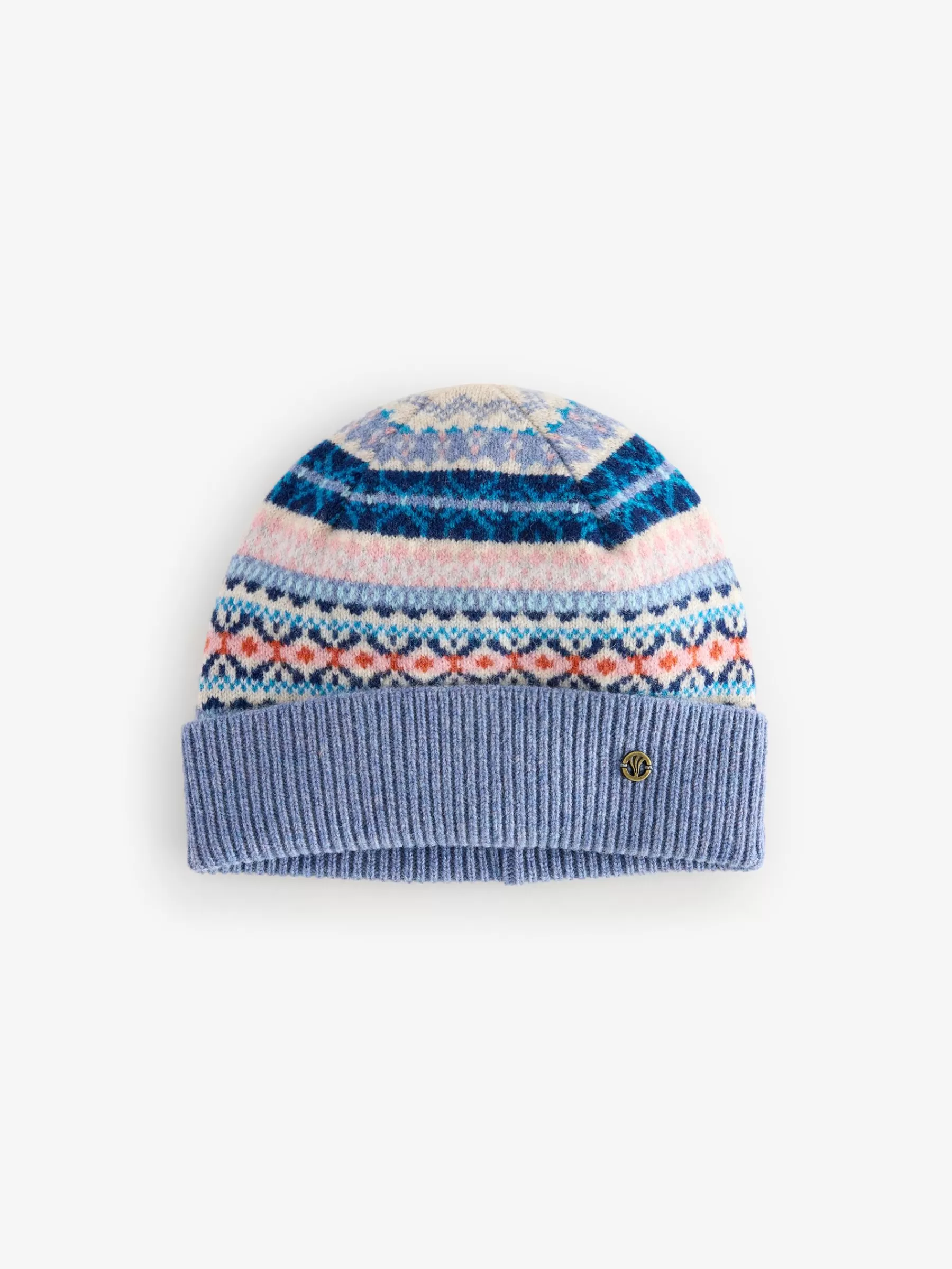 Lambswool Fairisle Beanie Hat*FatFace Flash Sale