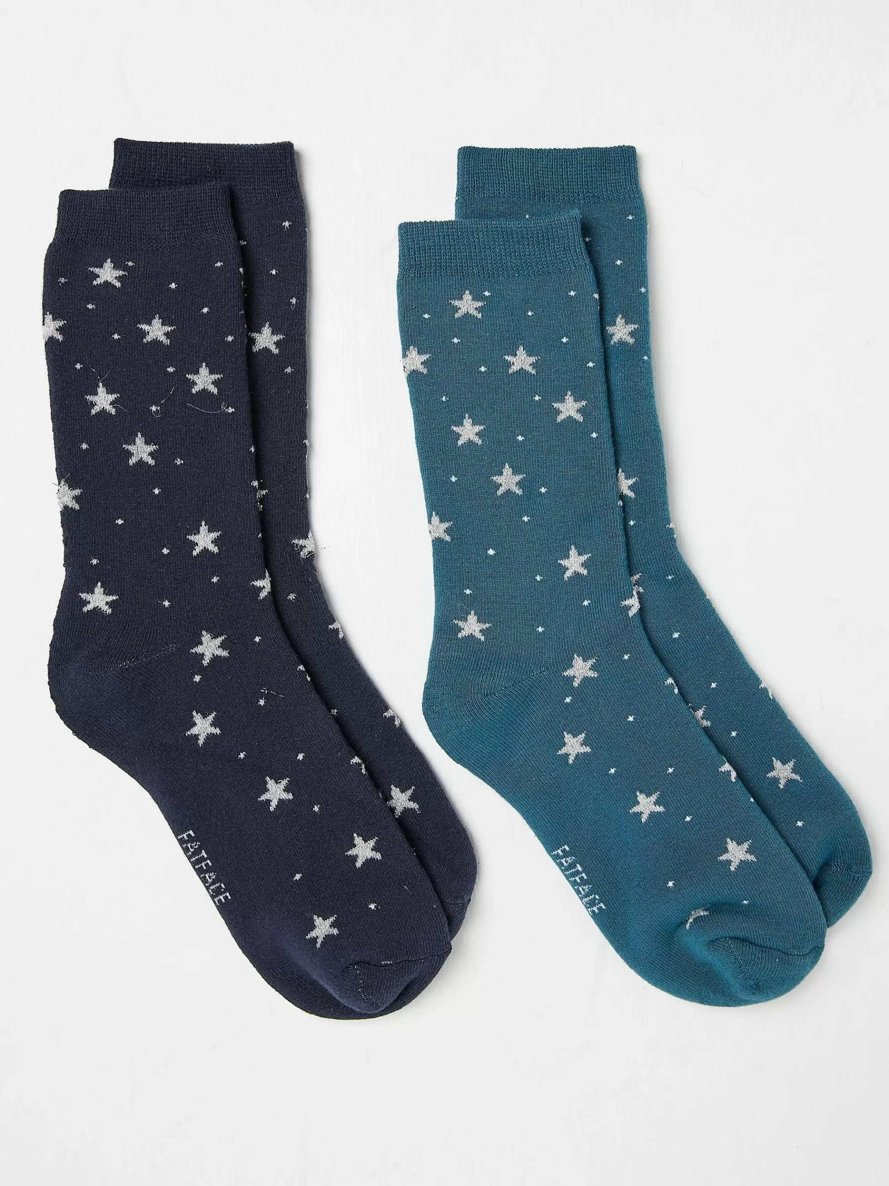 Star Womens Welly Socks 2 Pack*FatFace Hot