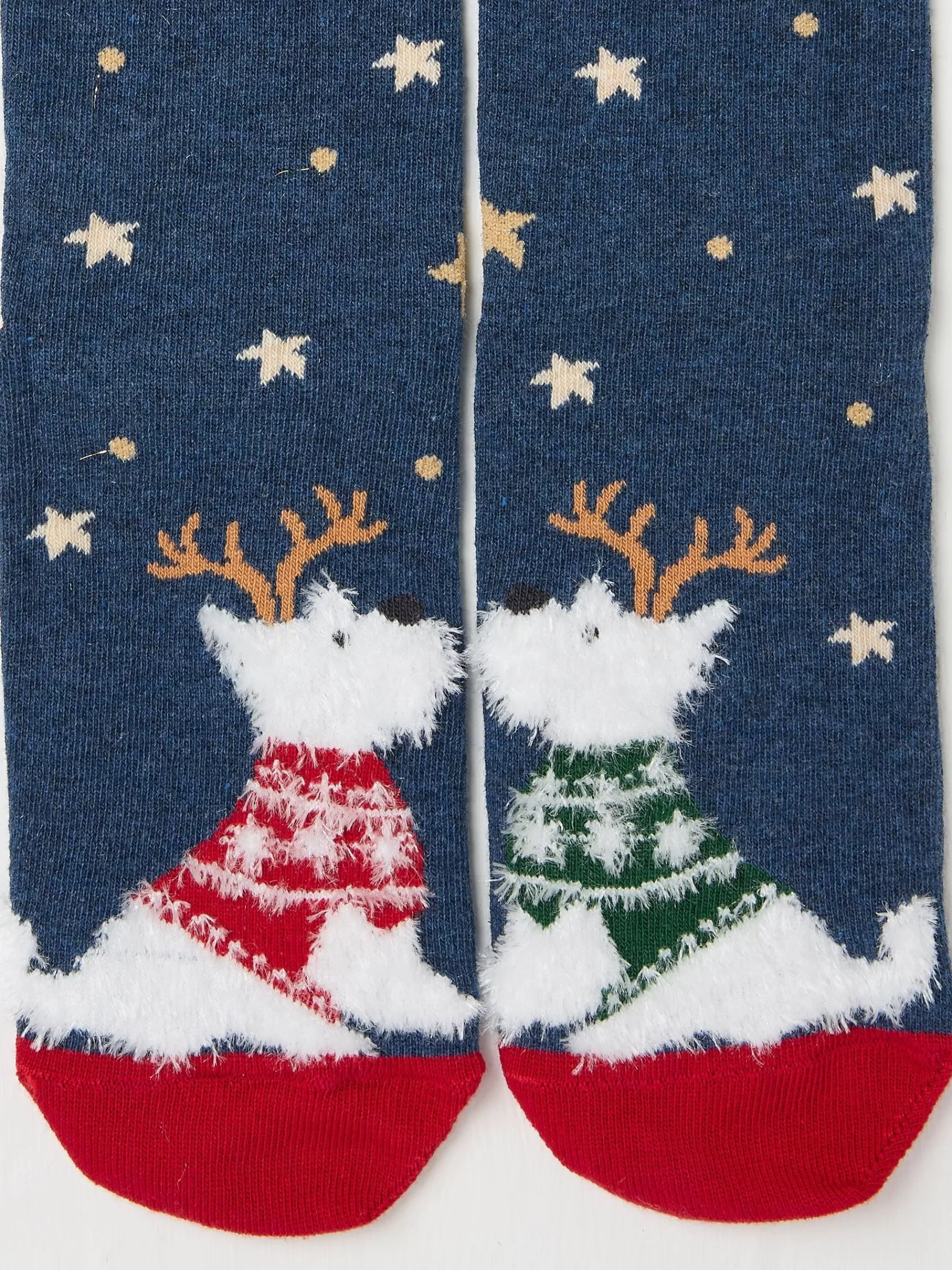 Womens Festive Kissing Westie Dog Socks 1 Pack*FatFace Cheap