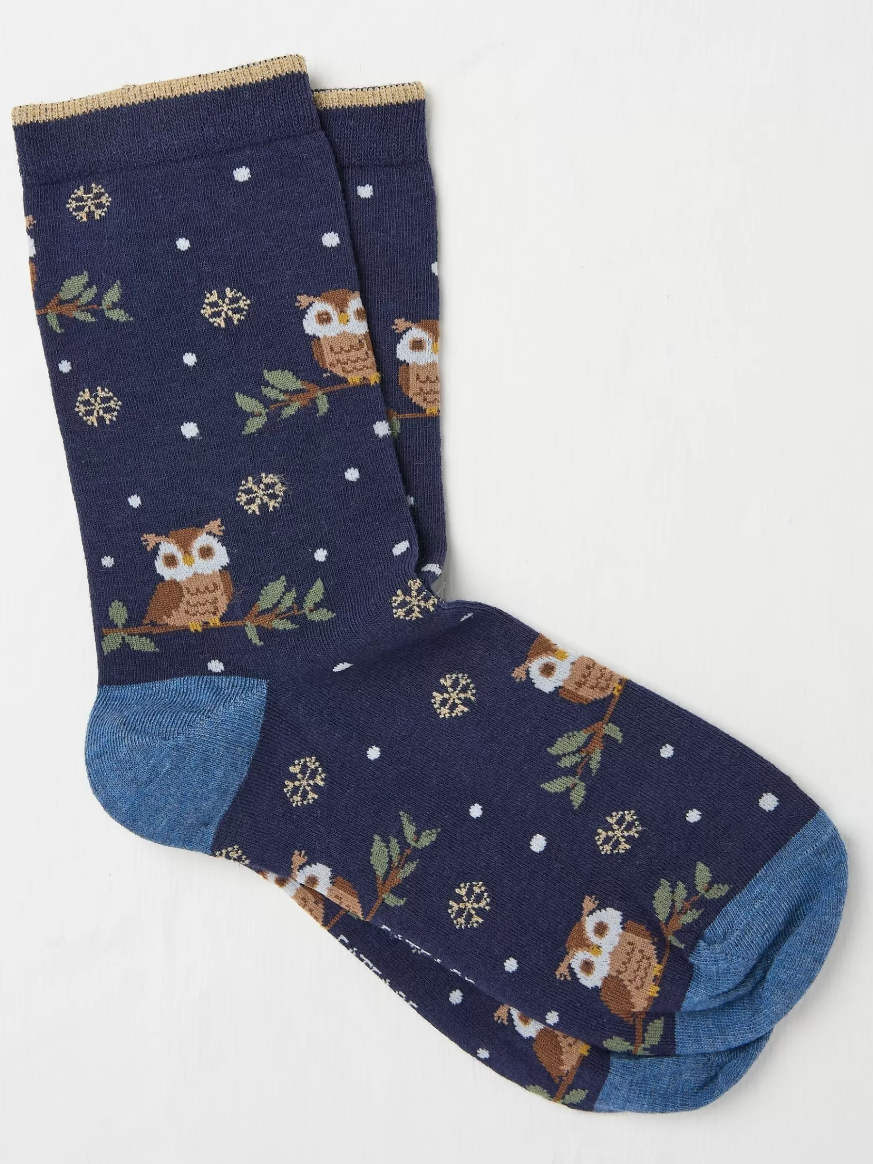 Womens Night Owl Socks 1 Pack*FatFace Sale