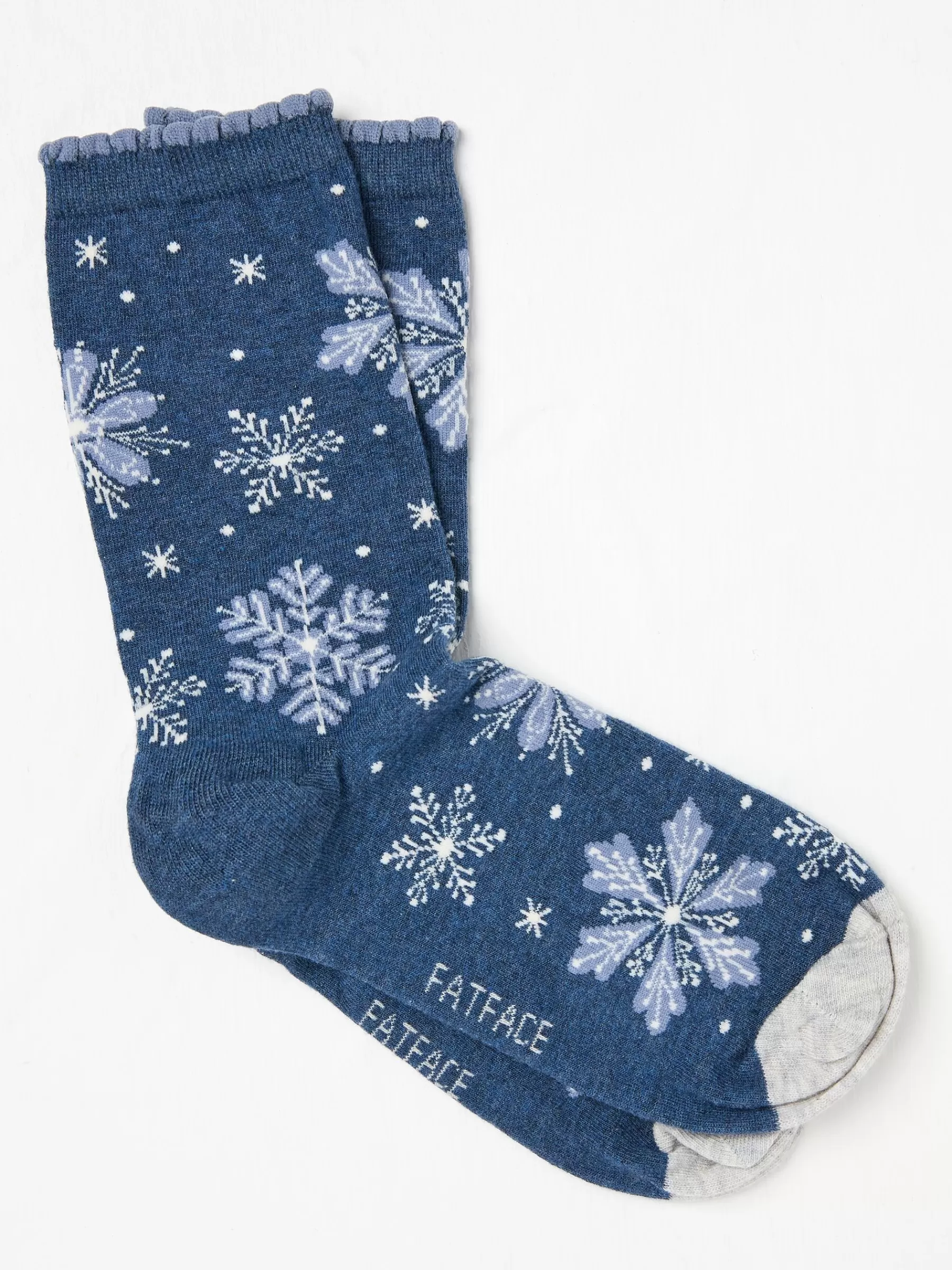 Womens Snowflake Socks 1 Pack*FatFace New