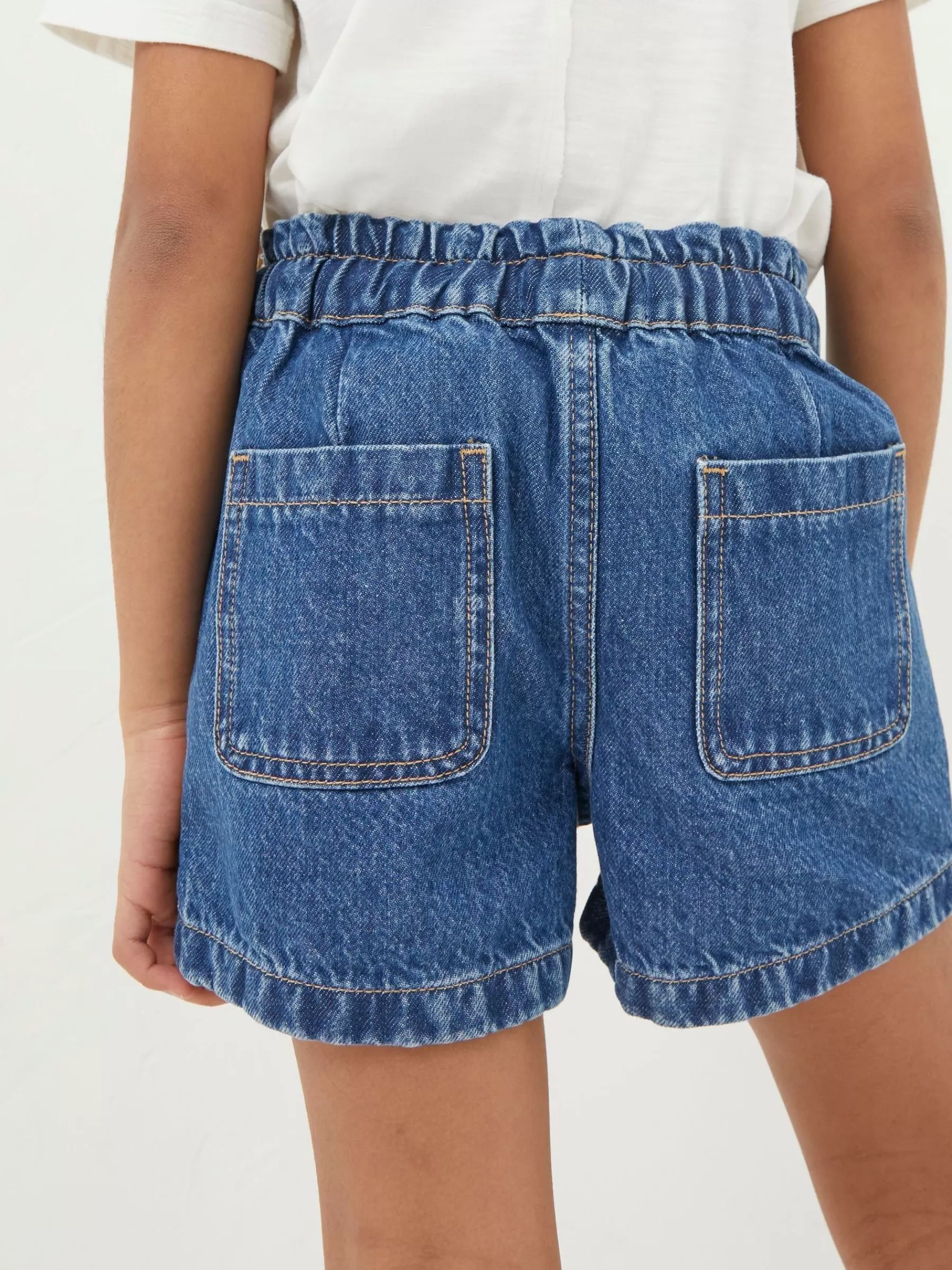 Paperbag Denim Shorts*FatFace Hot