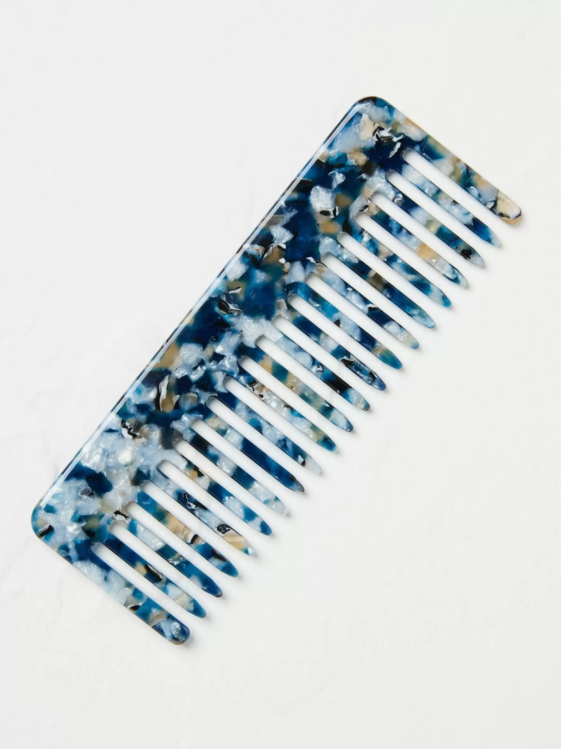 Blue Resin Wide Tooth Hair Comb*FatFace Online