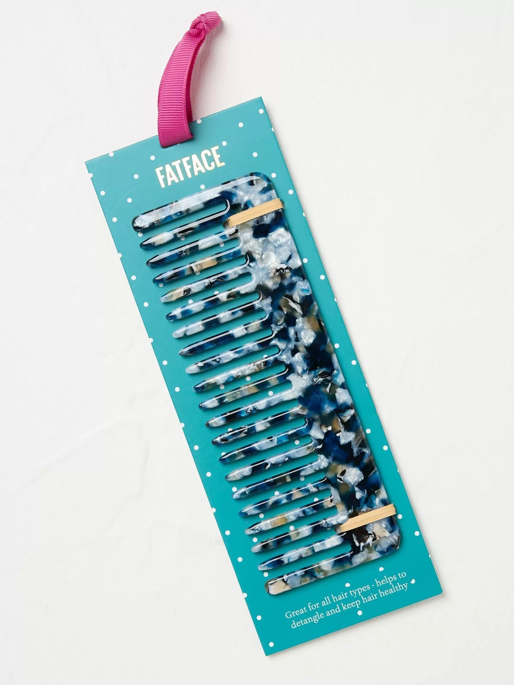 Blue Resin Wide Tooth Hair Comb*FatFace Online