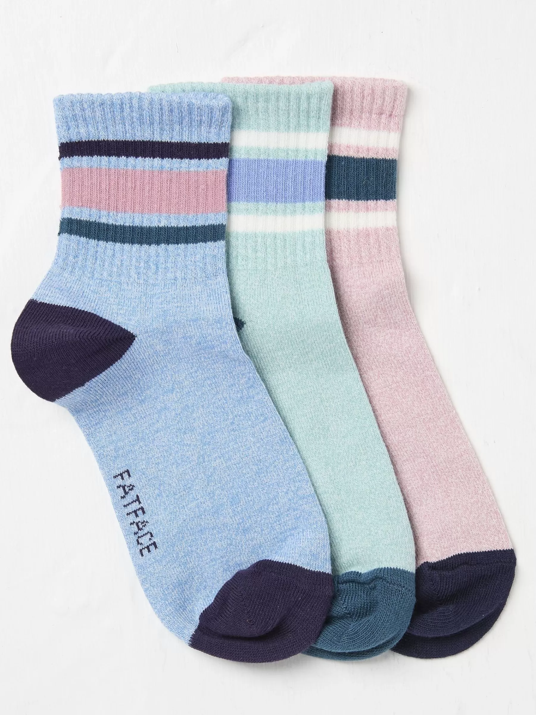 Stripe Sport Socks 3 Pack*FatFace Sale