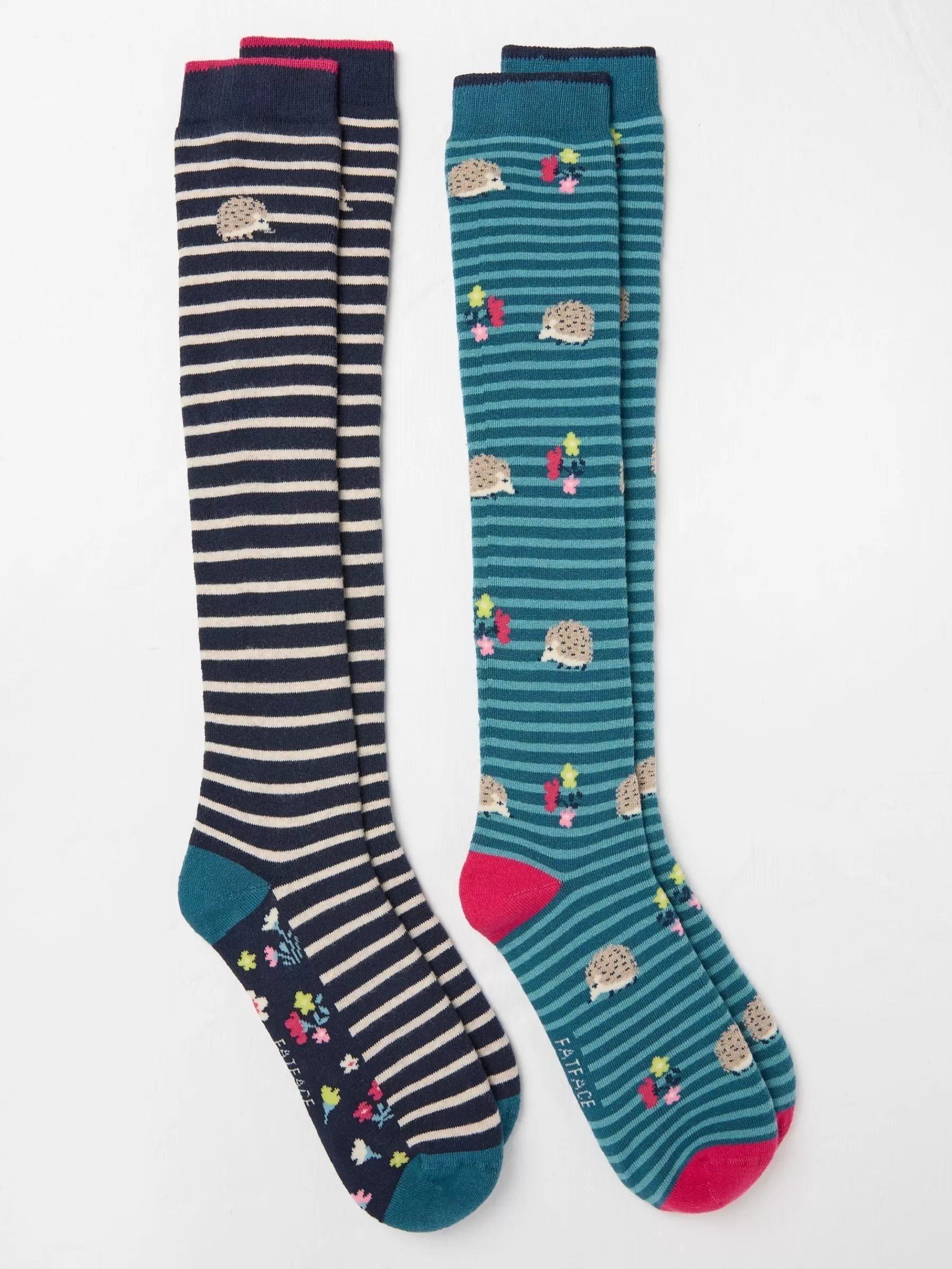 Hedgehog Knee High Welly Socks 2 Pack*FatFace Shop