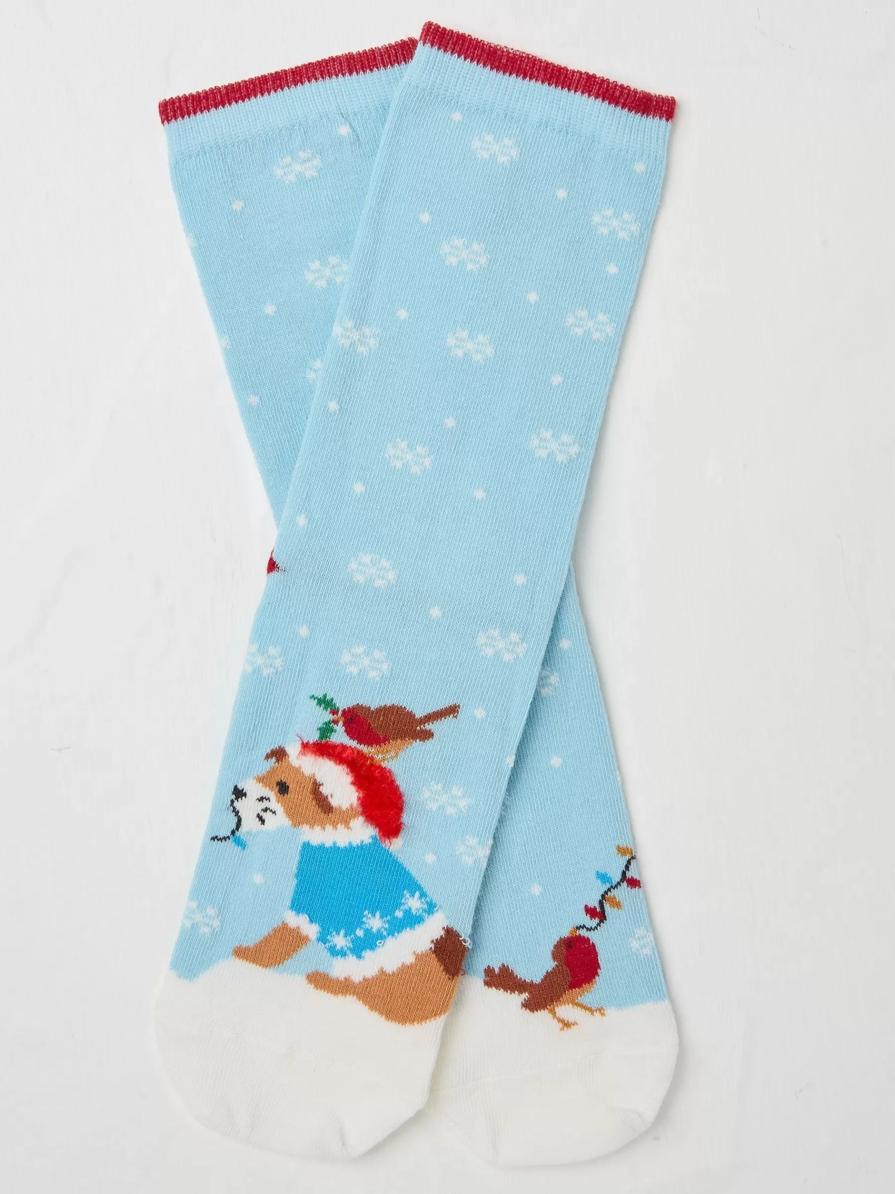 Womens Dog And Robin Socks 1 Pack*FatFace Shop