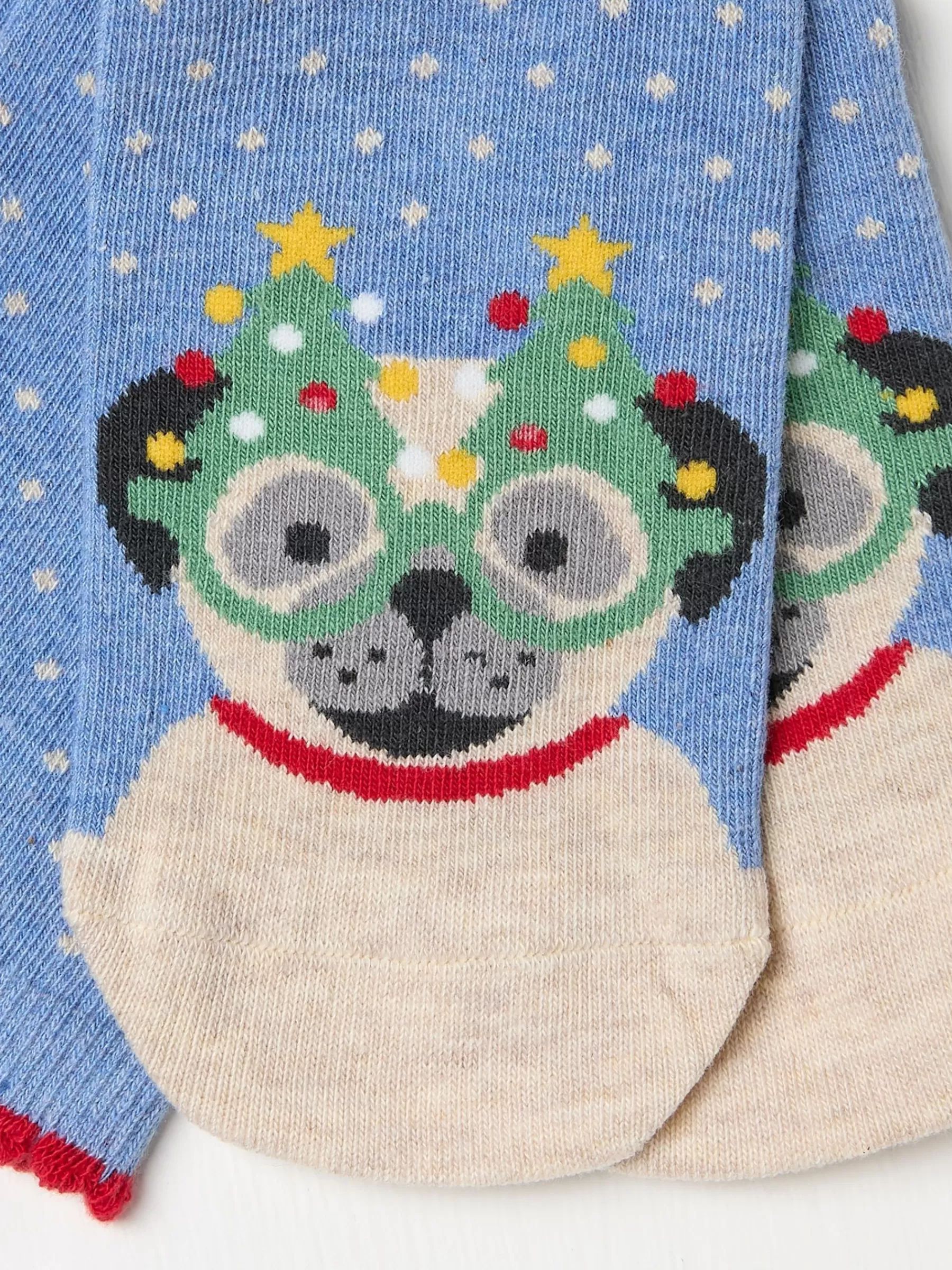 Womens Pug In Glasses Socks 1 Pack*FatFace Hot