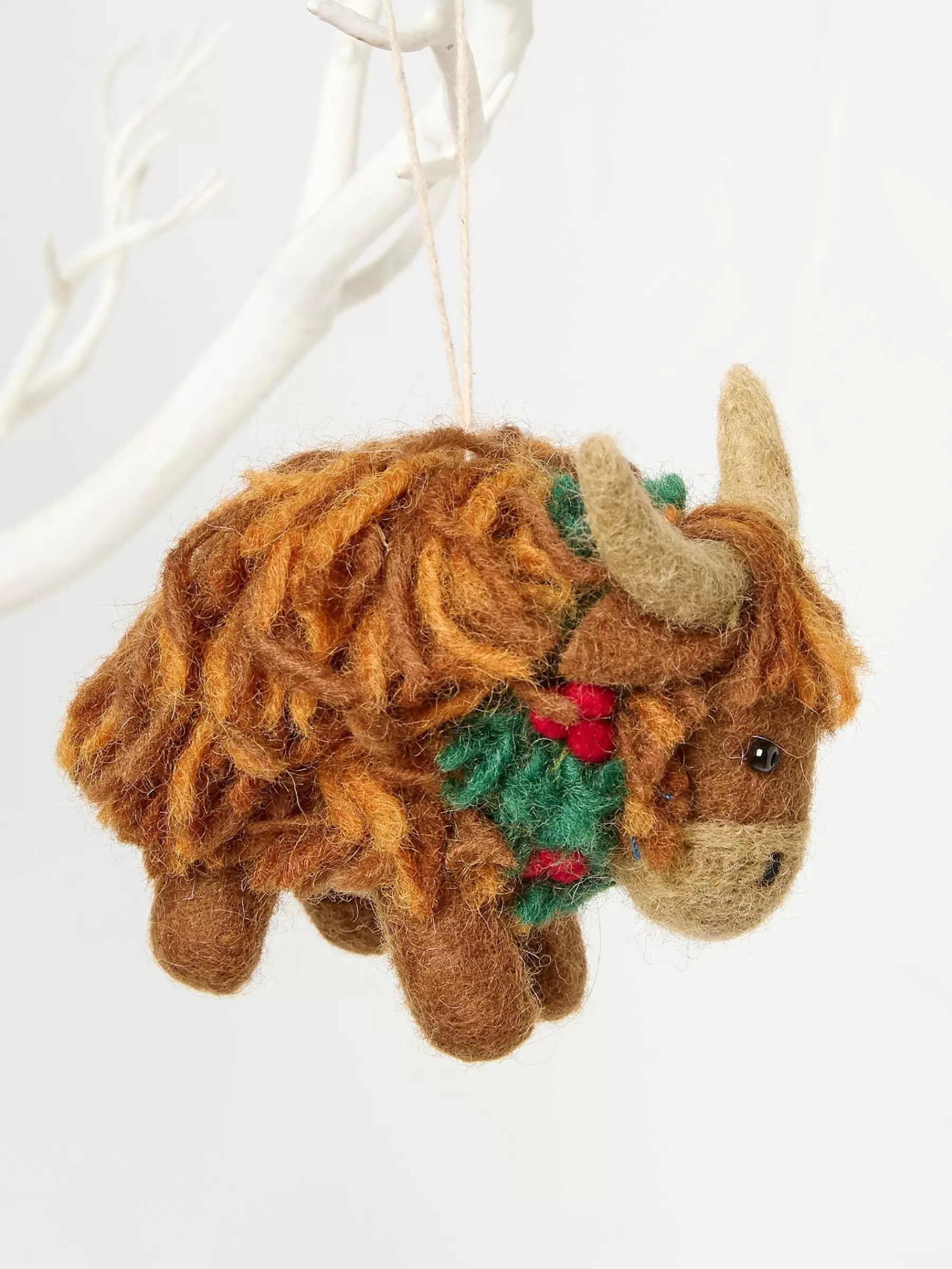 Hettie Highland Cow Christmas Decoration*FatFace Online