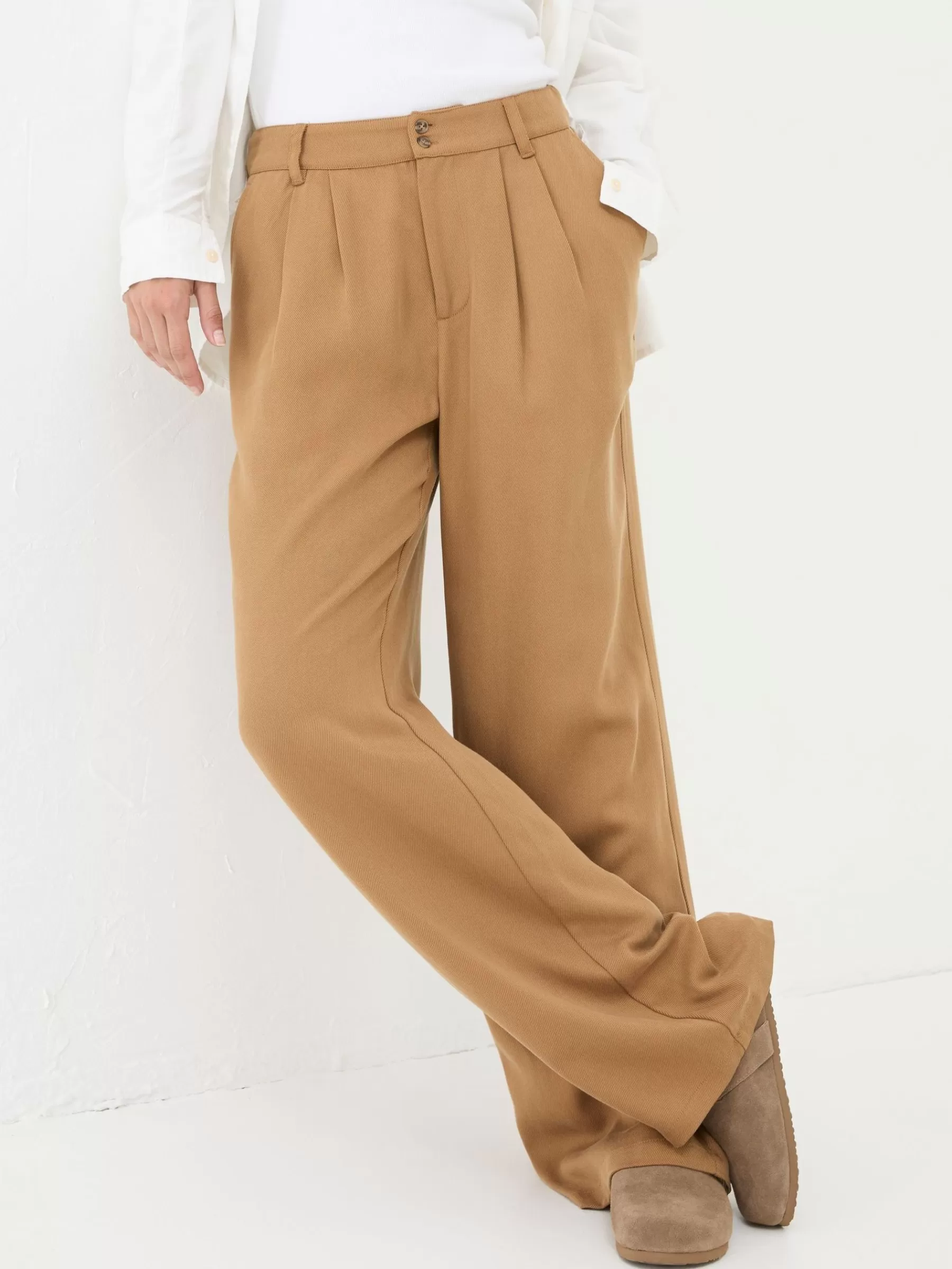 Ginger Wide Leg Drape Trousers*FatFace Clearance