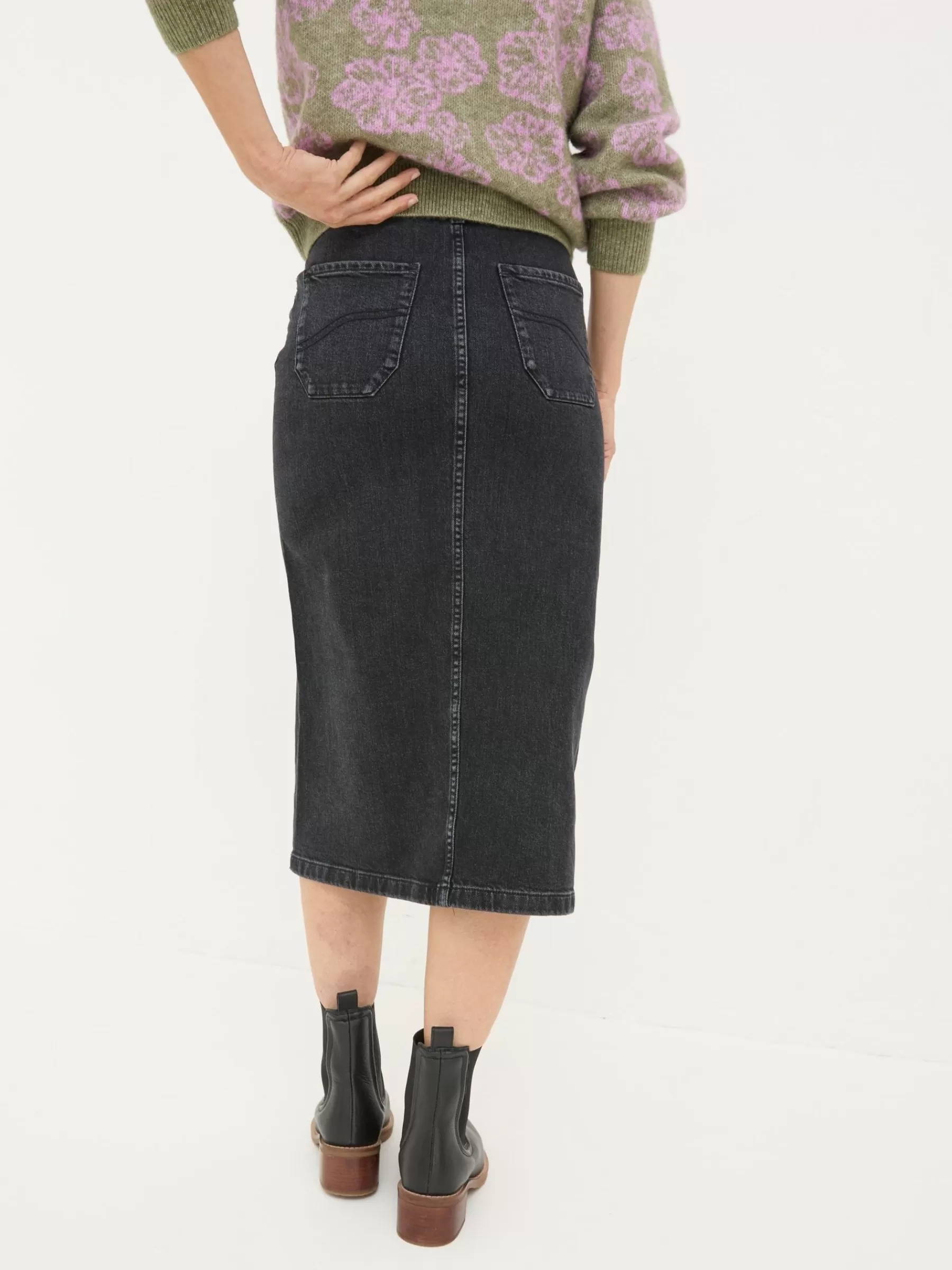 Darna Denim Midi Skirt*FatFace Store