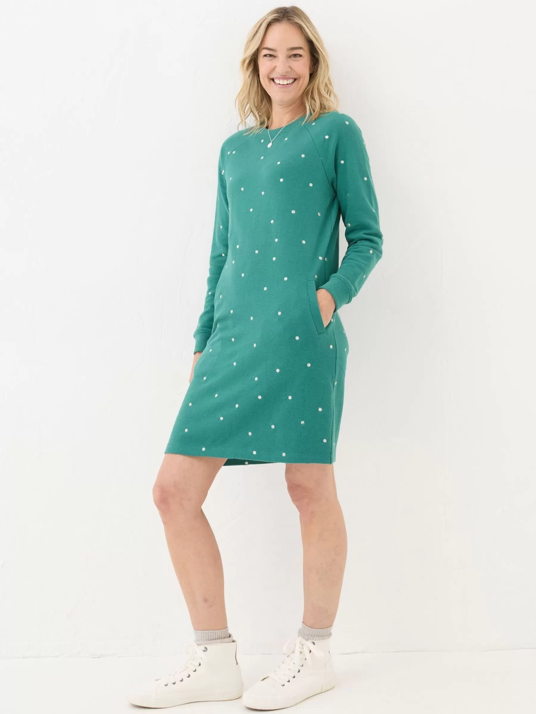 Georgia Embroidered Sweat Dress*FatFace Best Sale