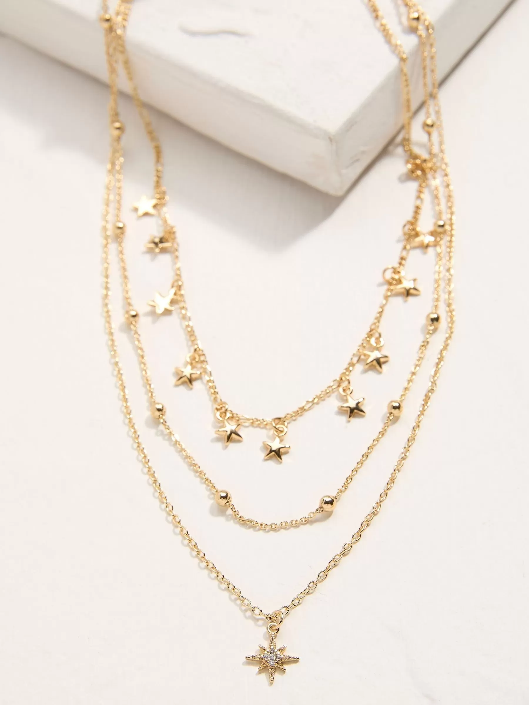 Tone Multi Star Necklace*FatFace Outlet