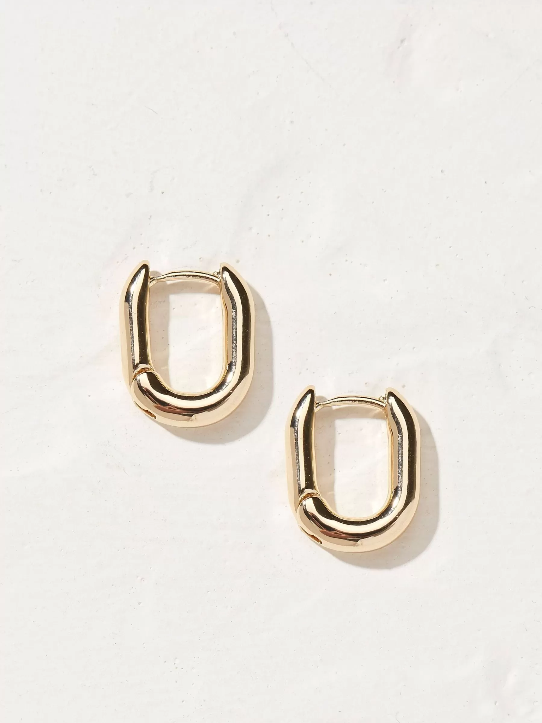 Tone Oval Huggy Hoop Earrings*FatFace Discount