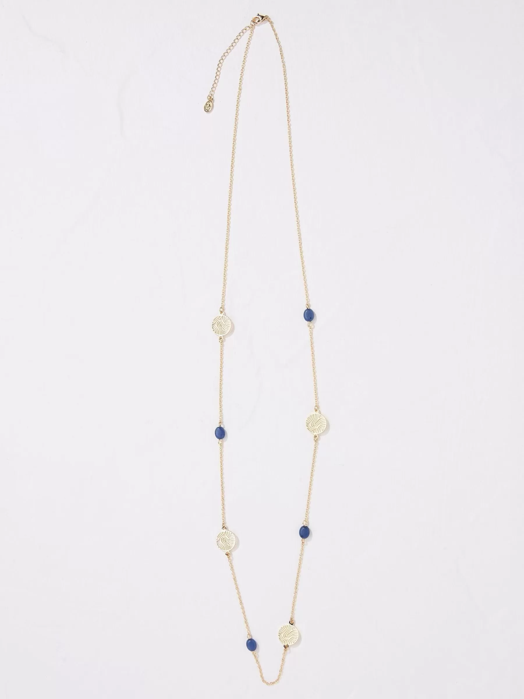 Tone Stone Disc Necklace*FatFace Hot