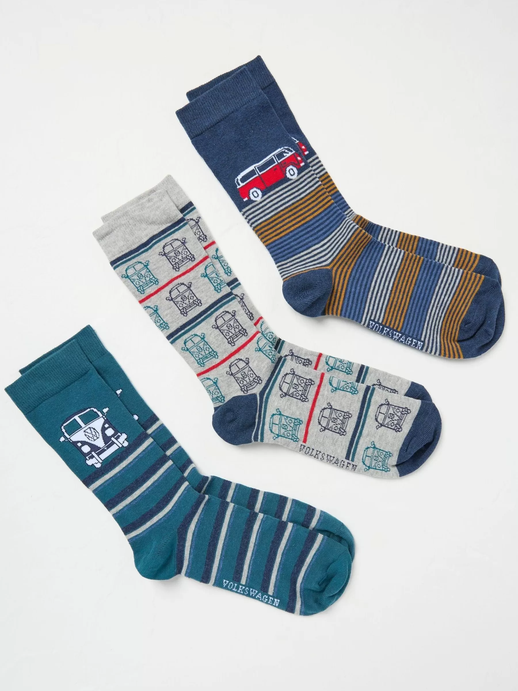 3 Pack VW Camper Socks*FatFace Cheap