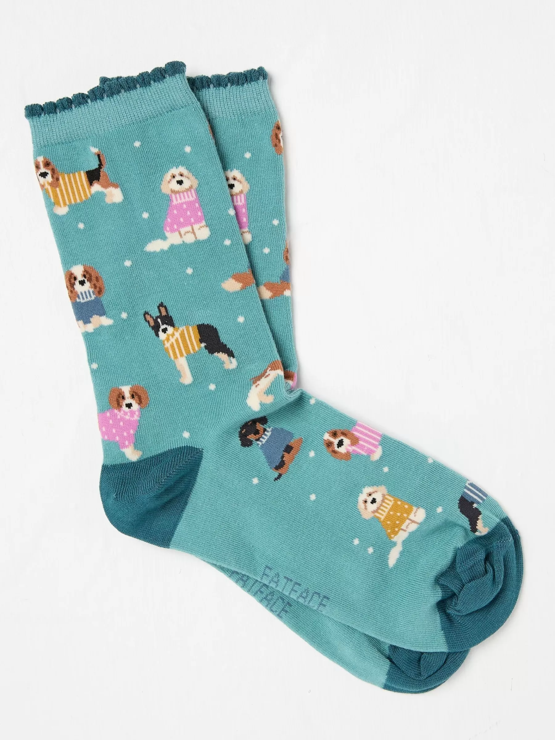 Dog In Lights Socks 1 Pack*FatFace Online