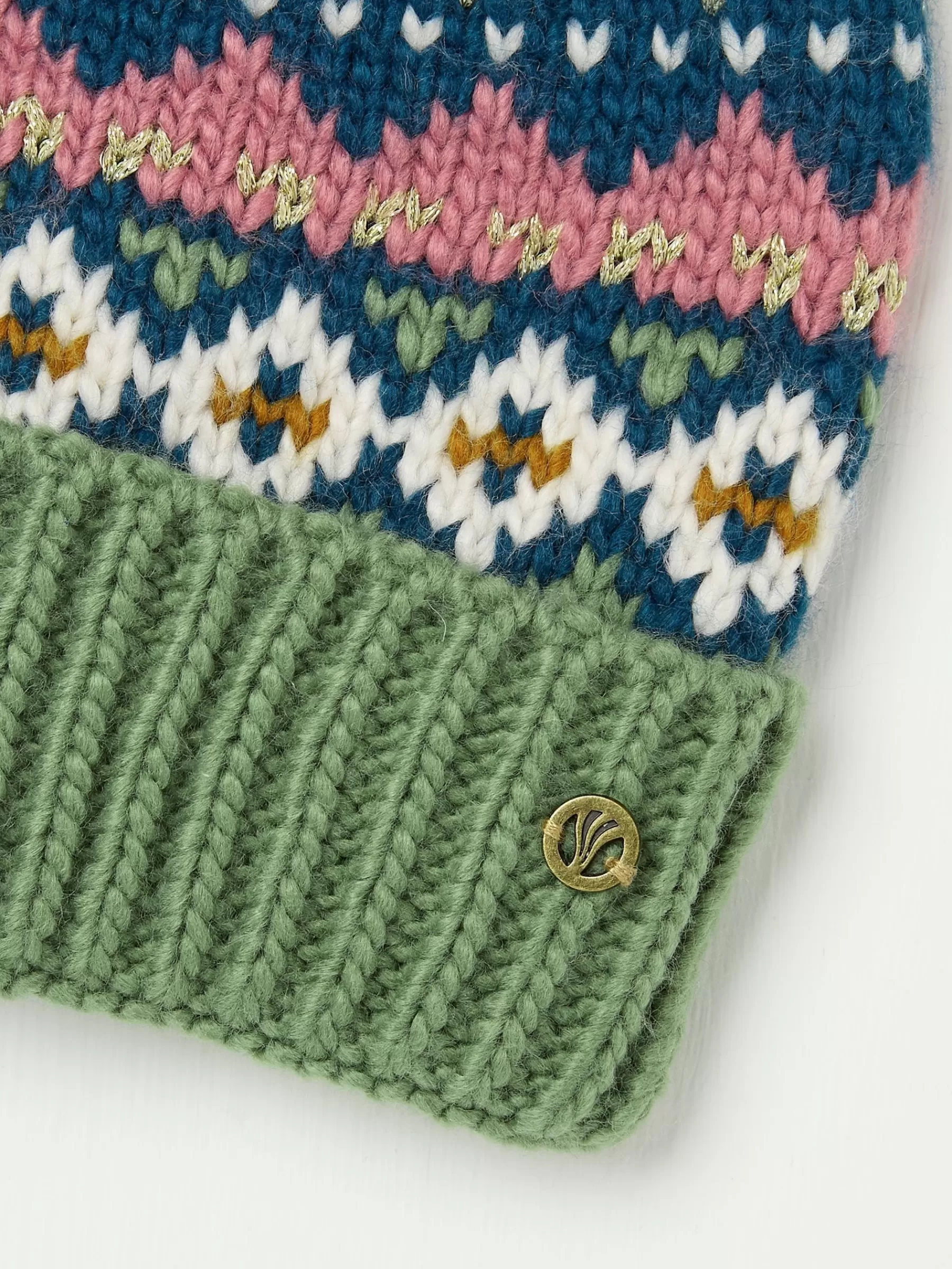 Fairisle Bobble Beanie*FatFace Clearance