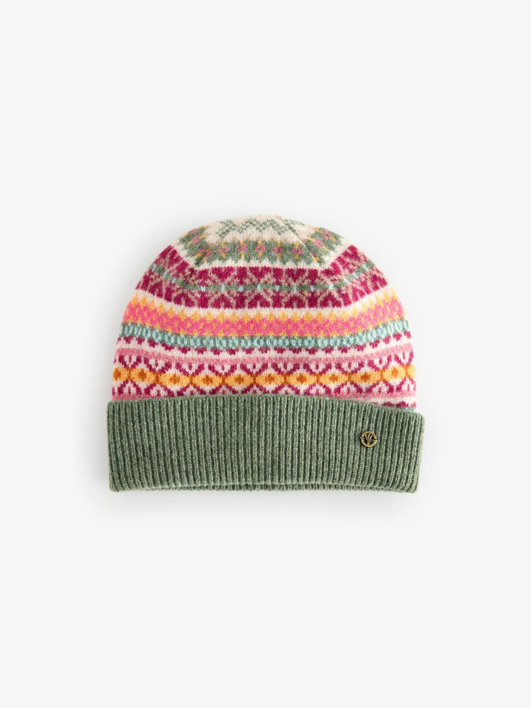 Lambswool Fairisle Beanie Hat*FatFace Sale