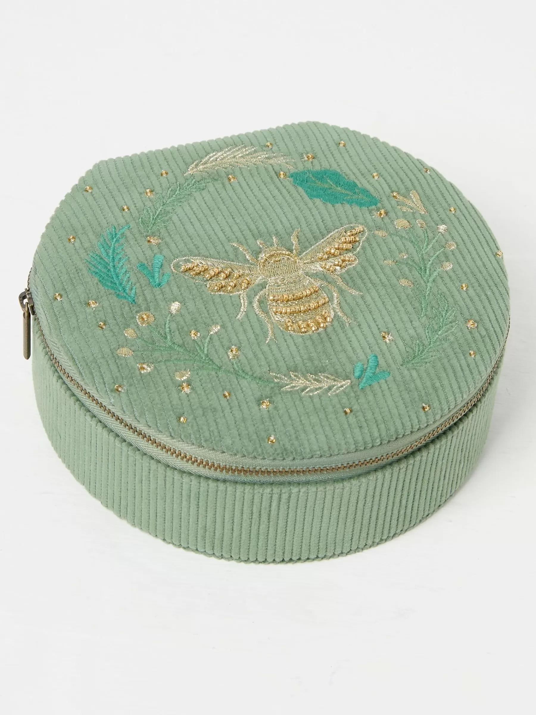 Large Bee Embroidered Jewellery Box*FatFace Best Sale