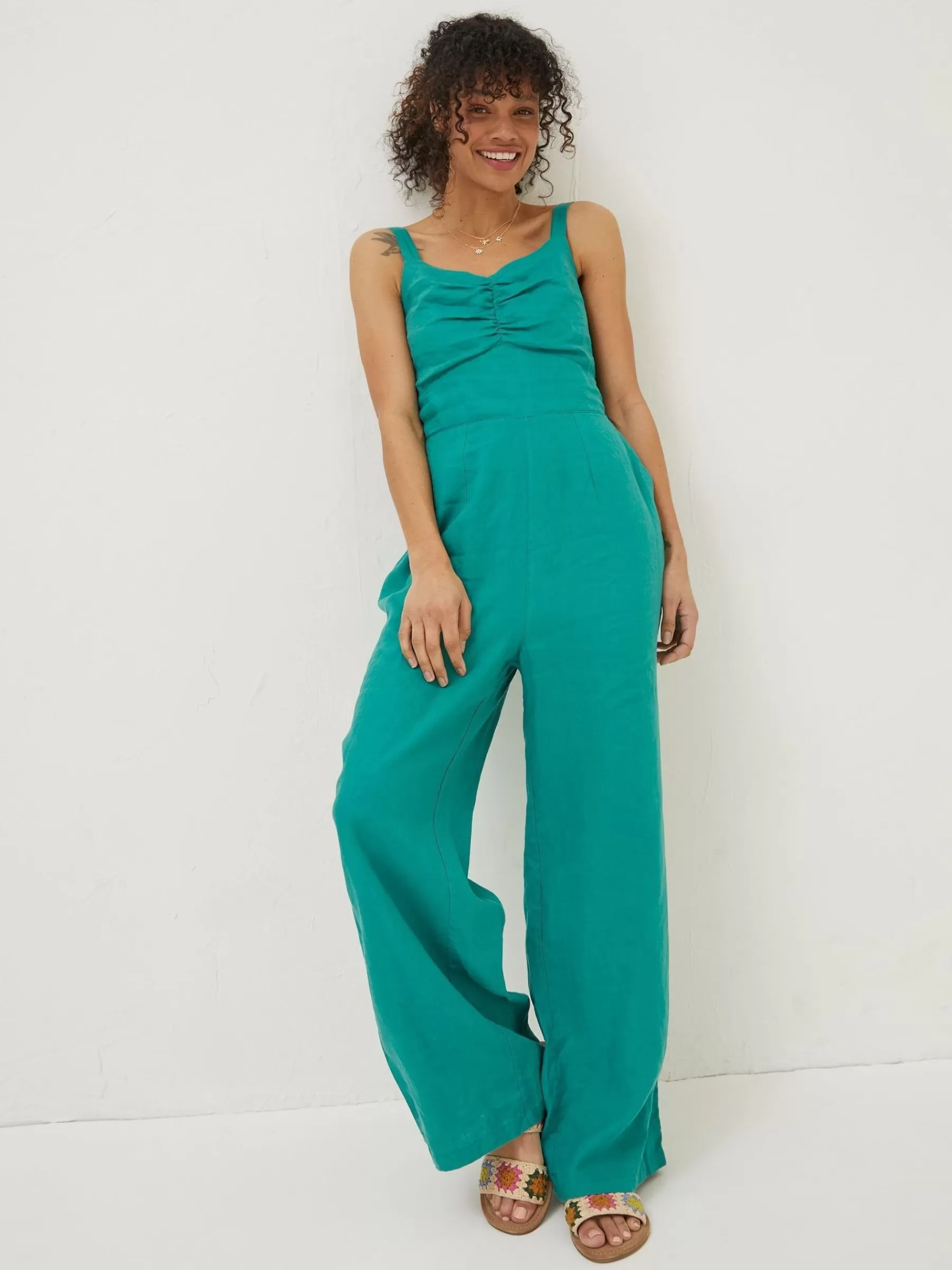 Linen Vic Jumpsuit*FatFace Best