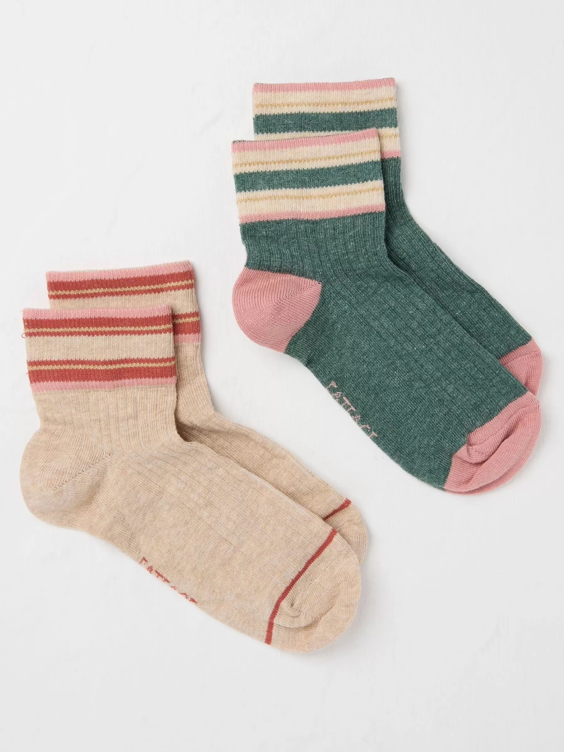 Sia Stripe Socks 2 Pack*FatFace Store