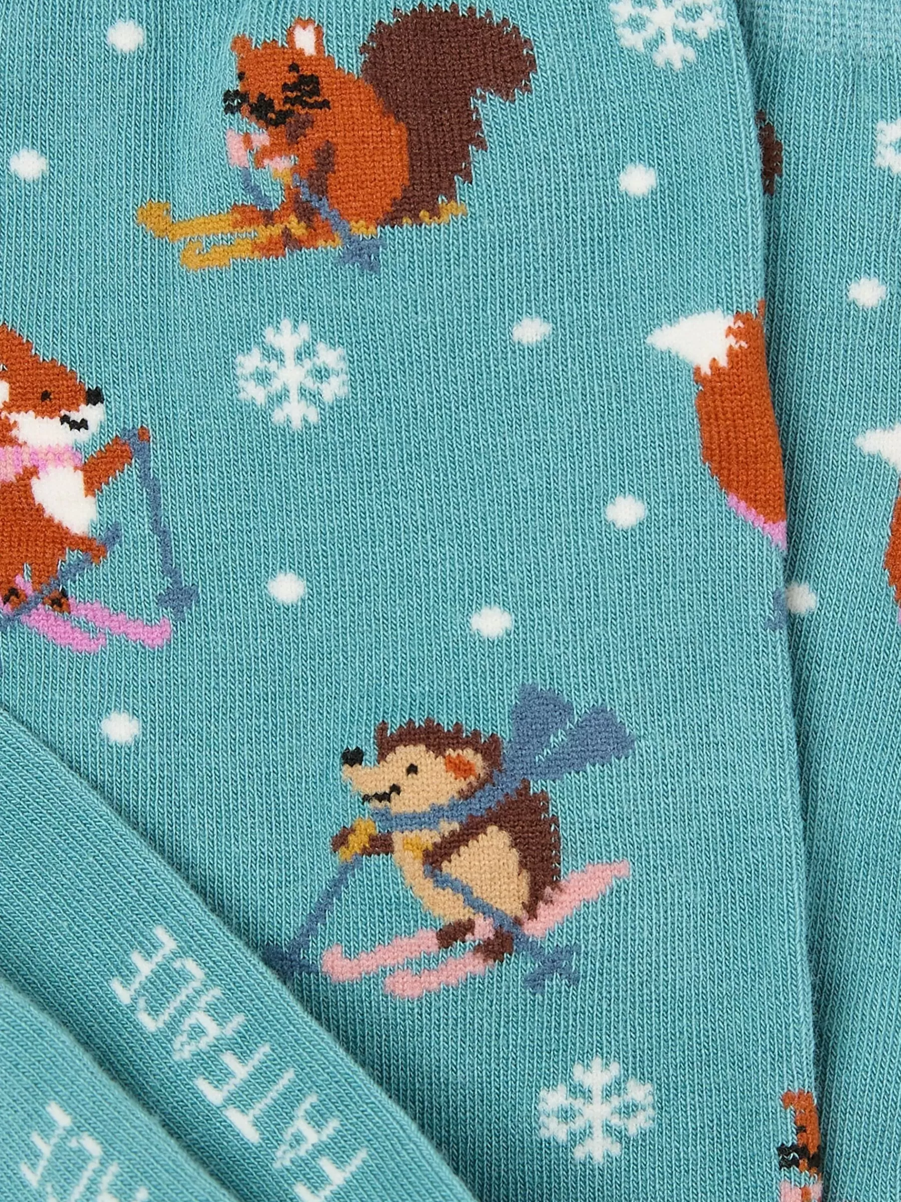 Skiing Animal Print Socks*FatFace Flash Sale