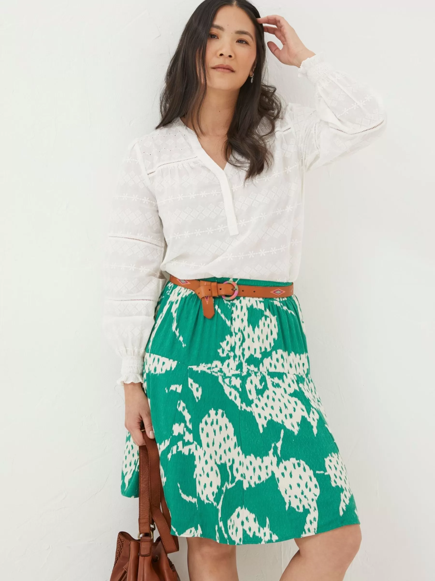 Textured Leaves Skirt*FatFace Best