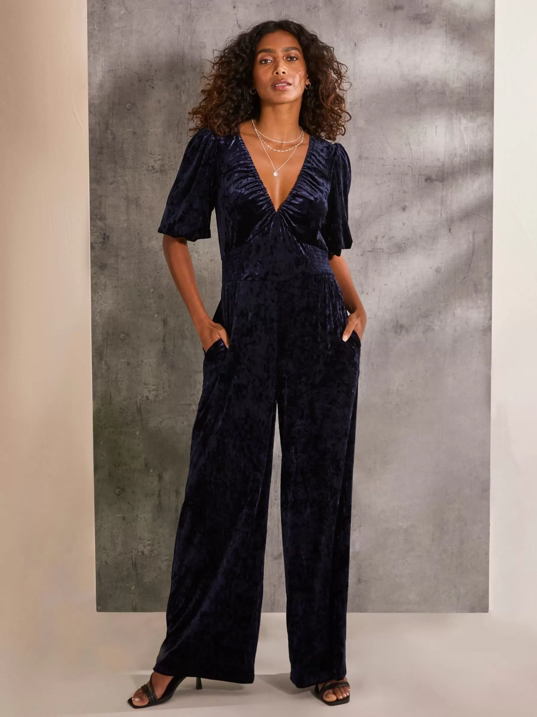 Greta Velvet Jumpsuit*FatFace Best Sale