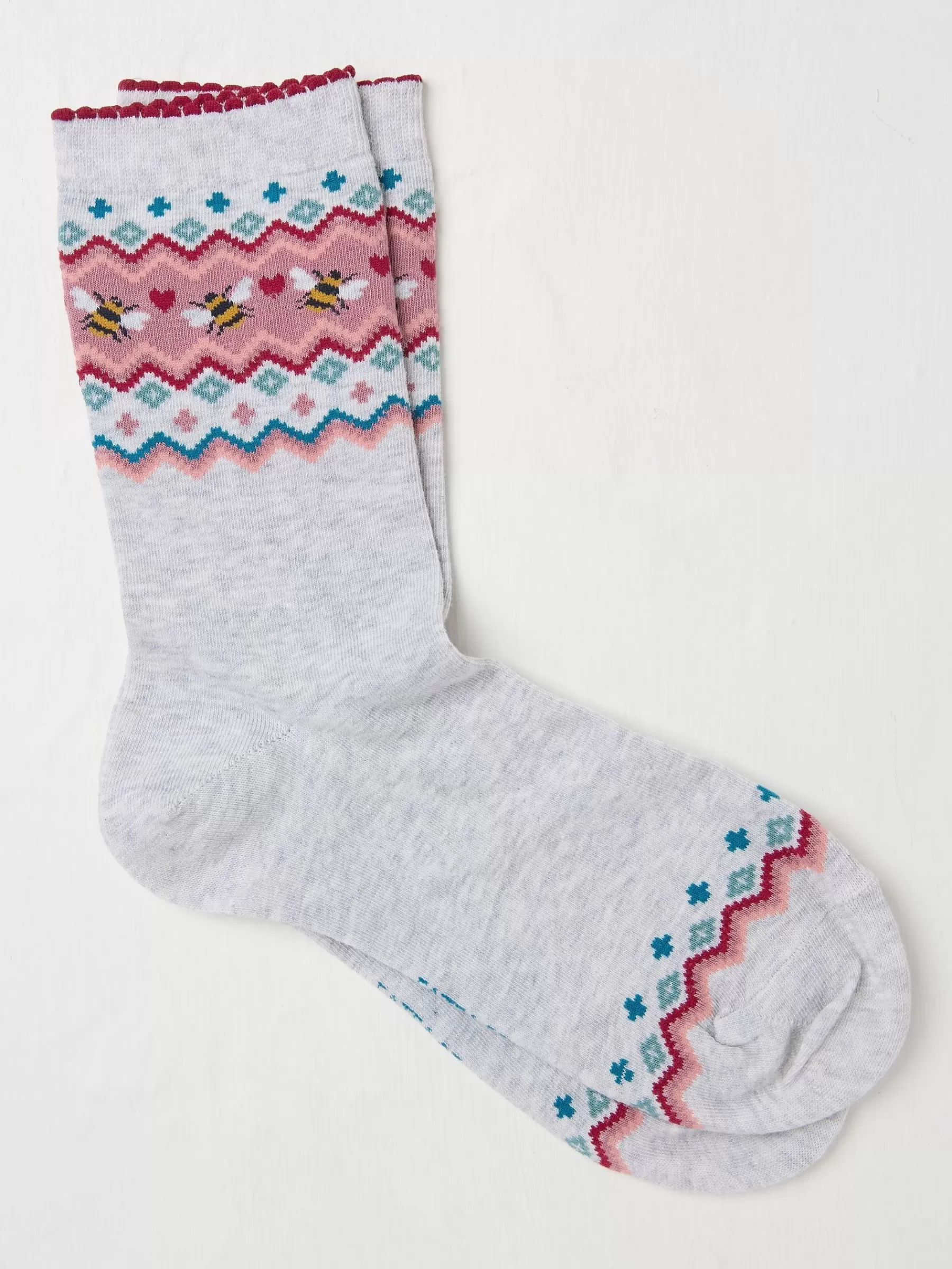 Bee Fairisle Pattern Socks*FatFace Cheap