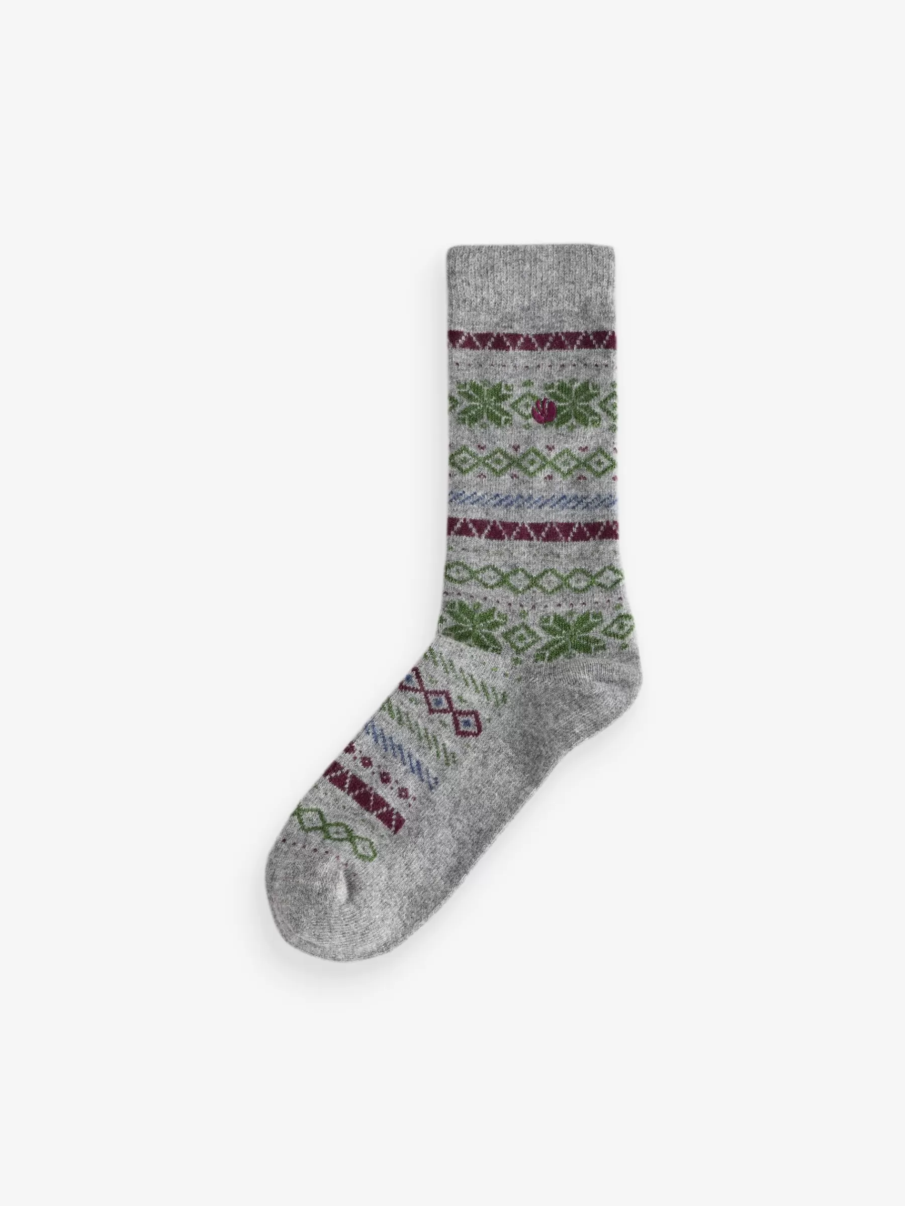 Cashmere Blend Fairisle Socks*FatFace Online