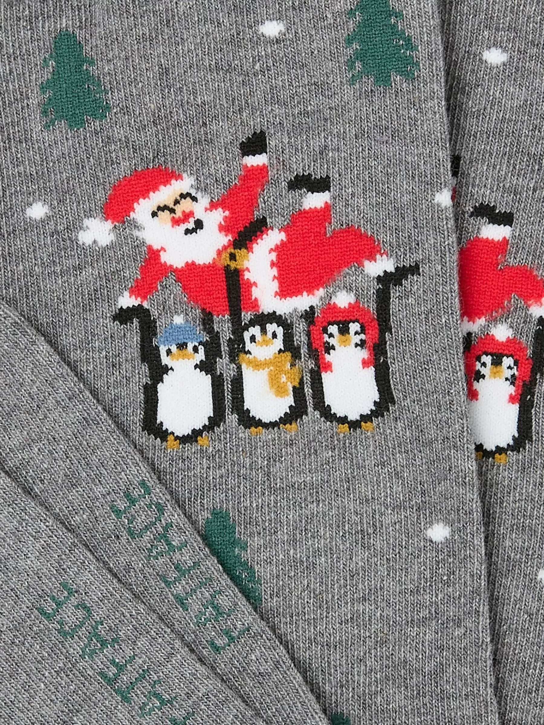 Mens Santa Penguin Socks 1 Pack*FatFace Online