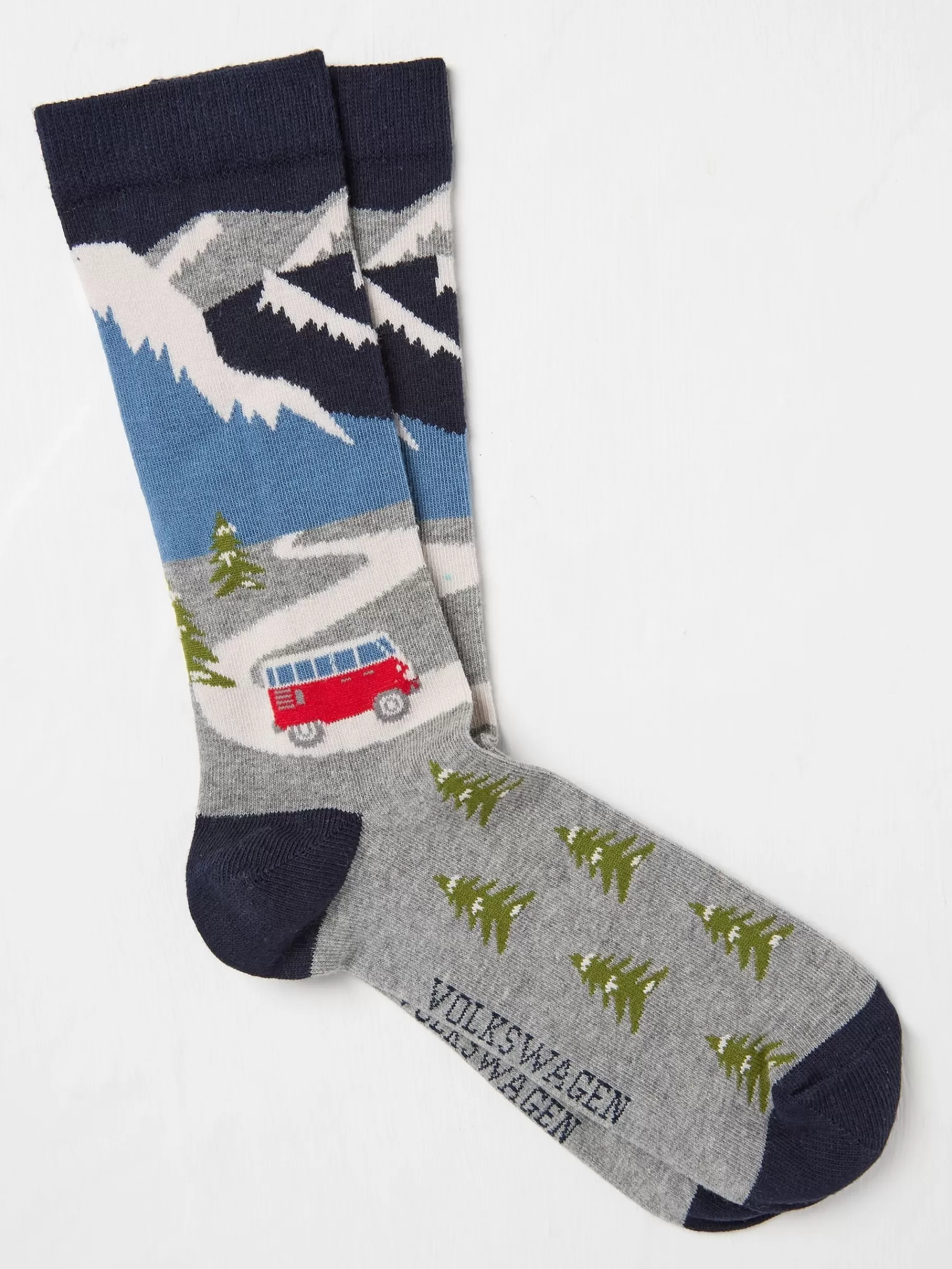 Mens VW Campervan Scene Socks 1 Pack*FatFace Fashion