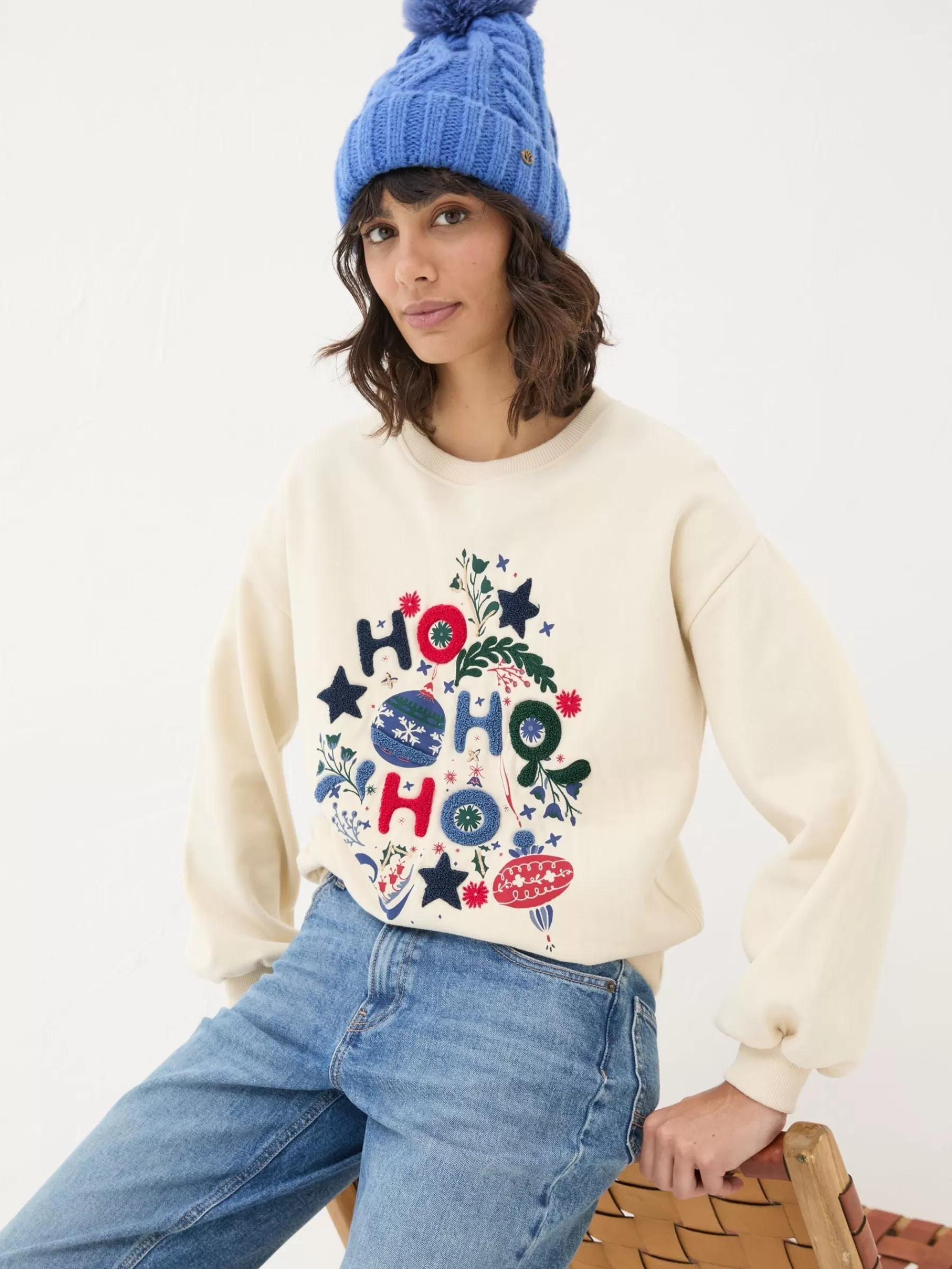 Christmas Graphic Crew Sweat Top*FatFace Flash Sale