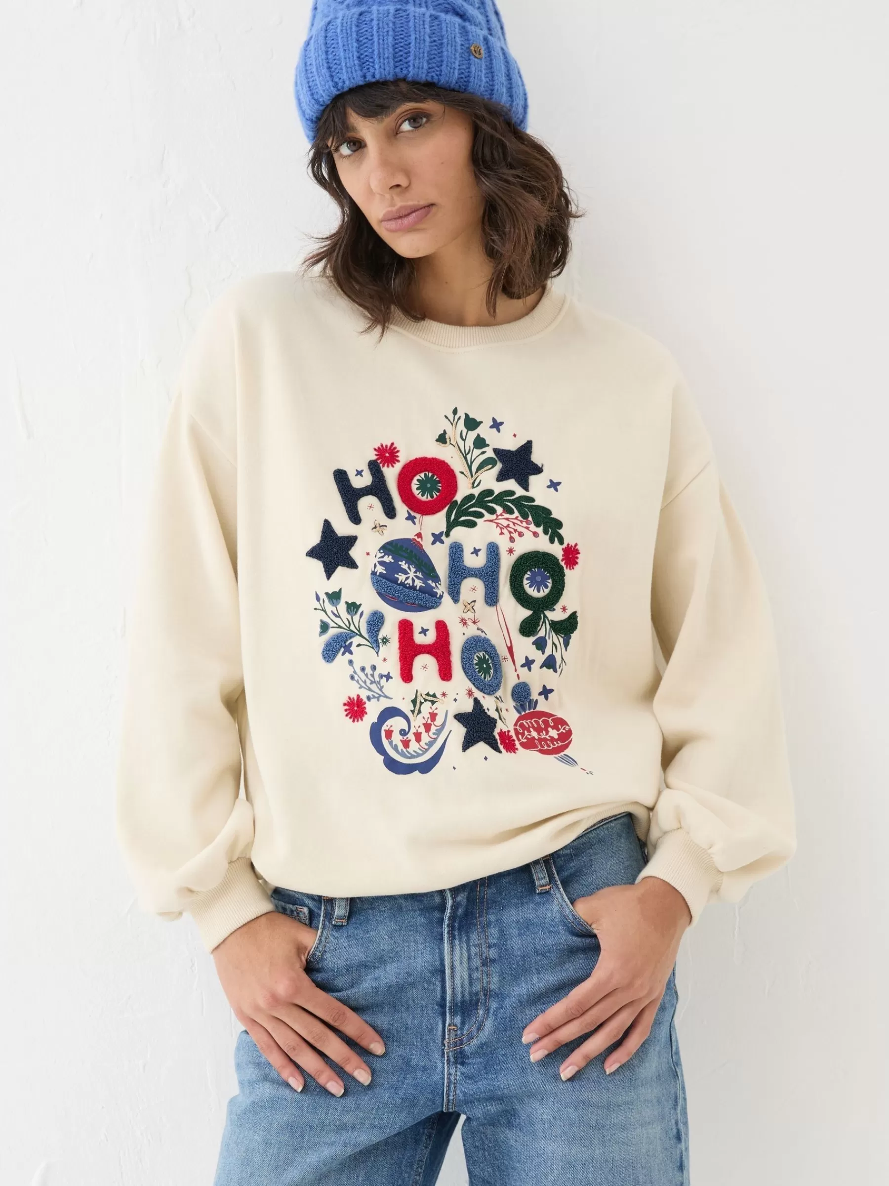 Christmas Graphic Crew Sweat Top*FatFace Flash Sale