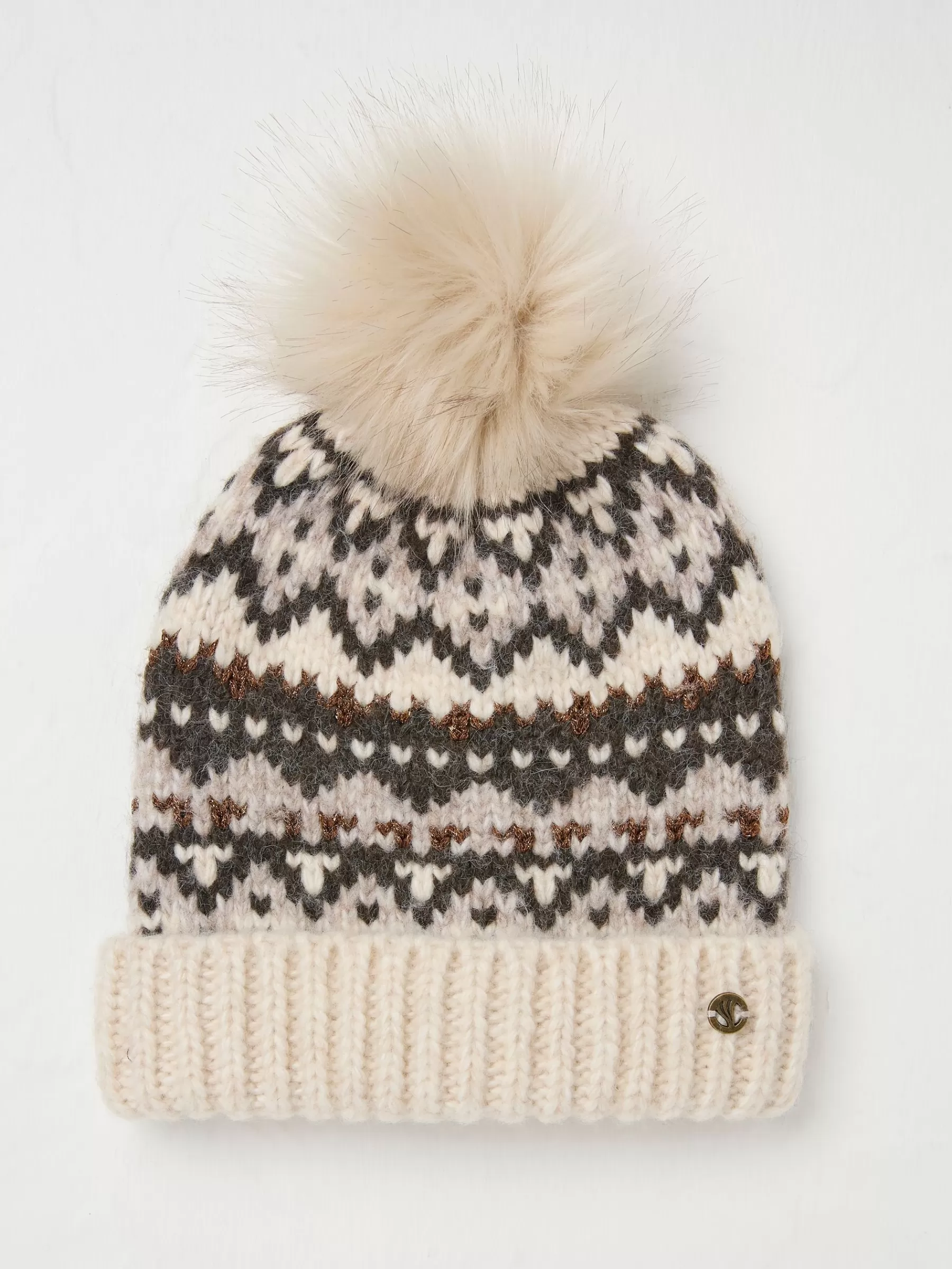 Fairisle Bobble Beanie*FatFace Sale