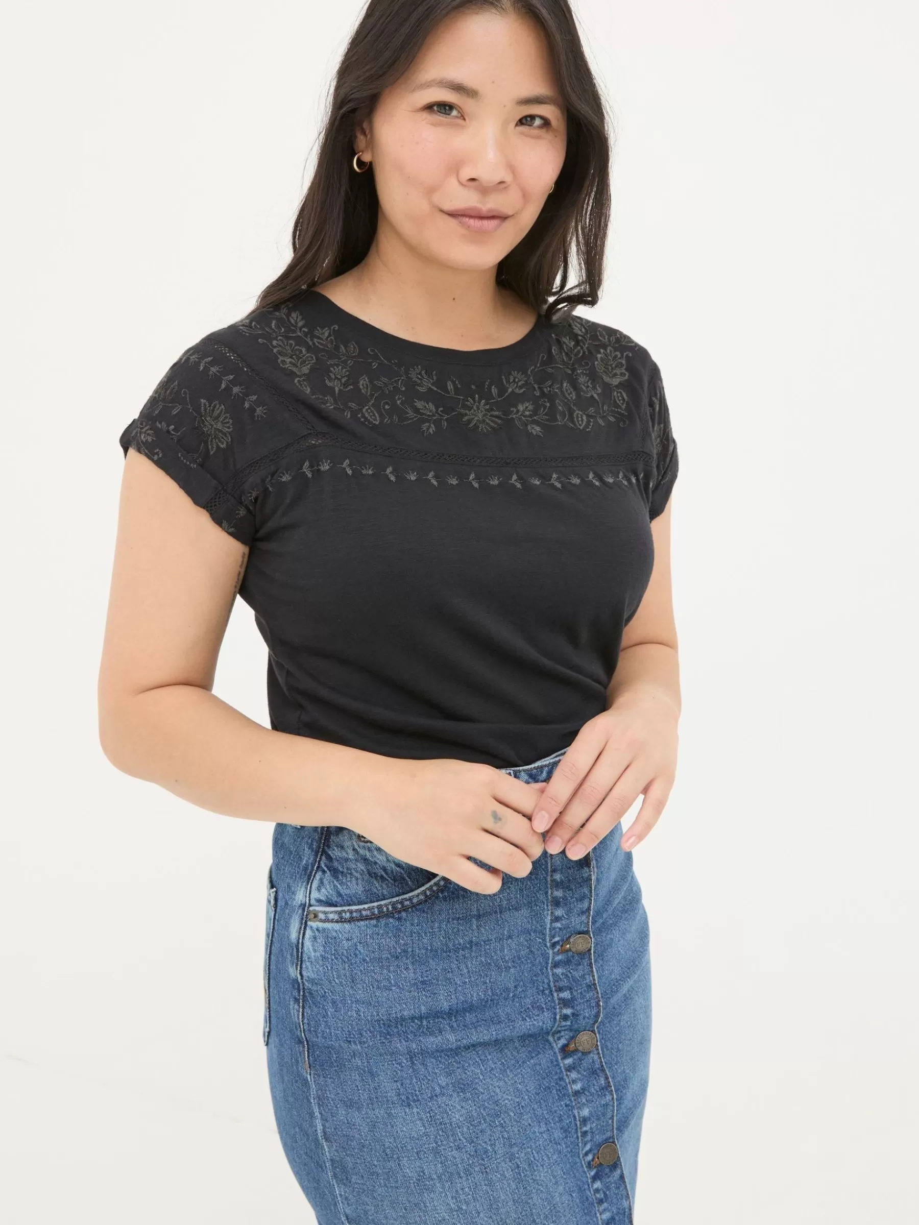 Ivy Embroidered T-Shirt*FatFace Best Sale