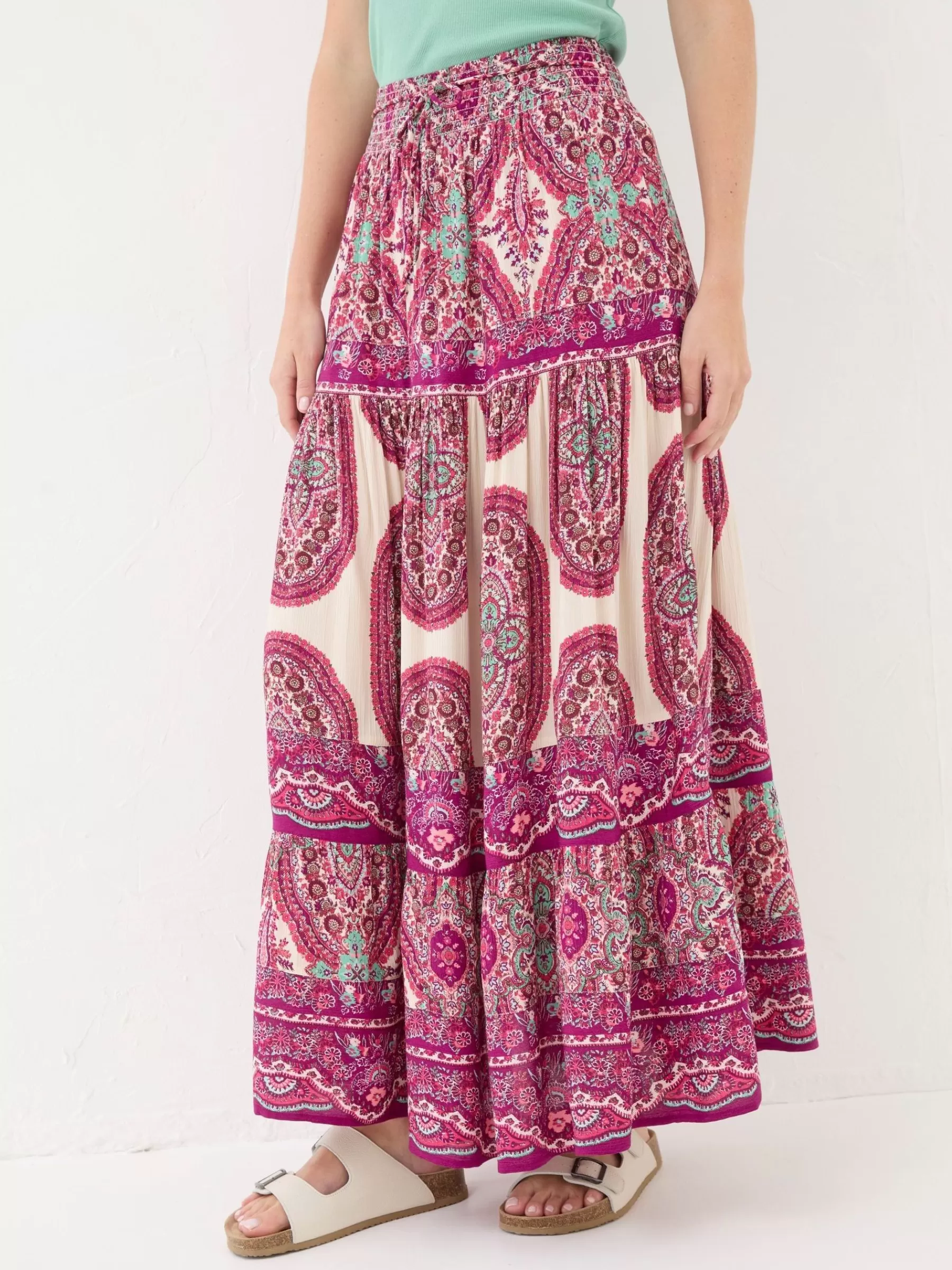 Jayla Detail Paisley Maxi Skirt*FatFace Flash Sale