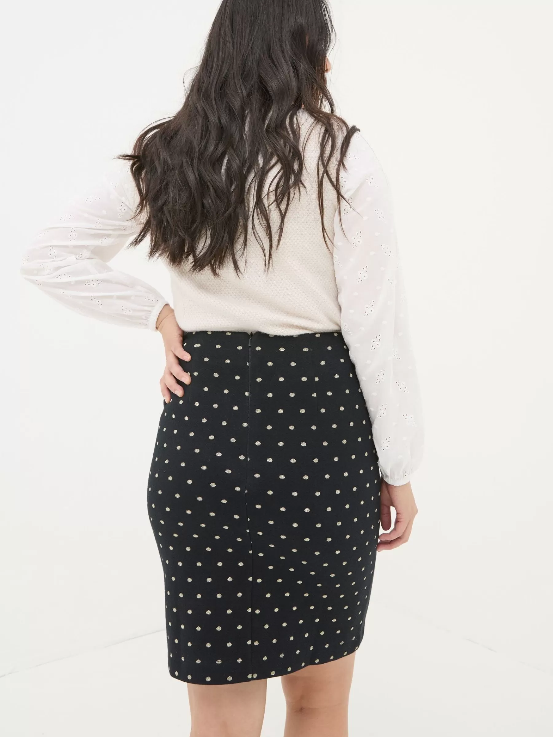 Jennie Metallic Spot Skirt*FatFace Shop