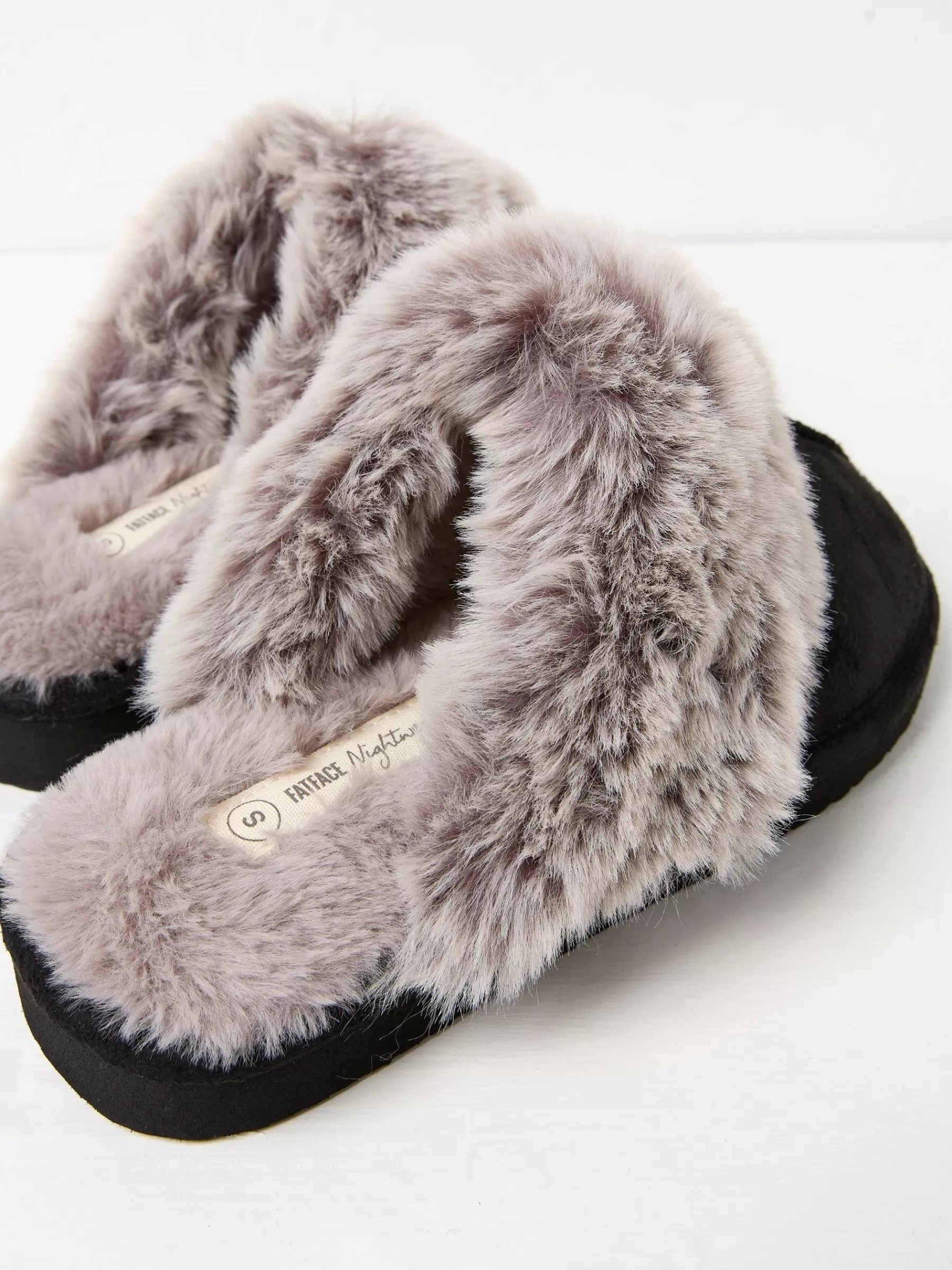 Kaia Faux Fur Cuff Mules*FatFace New