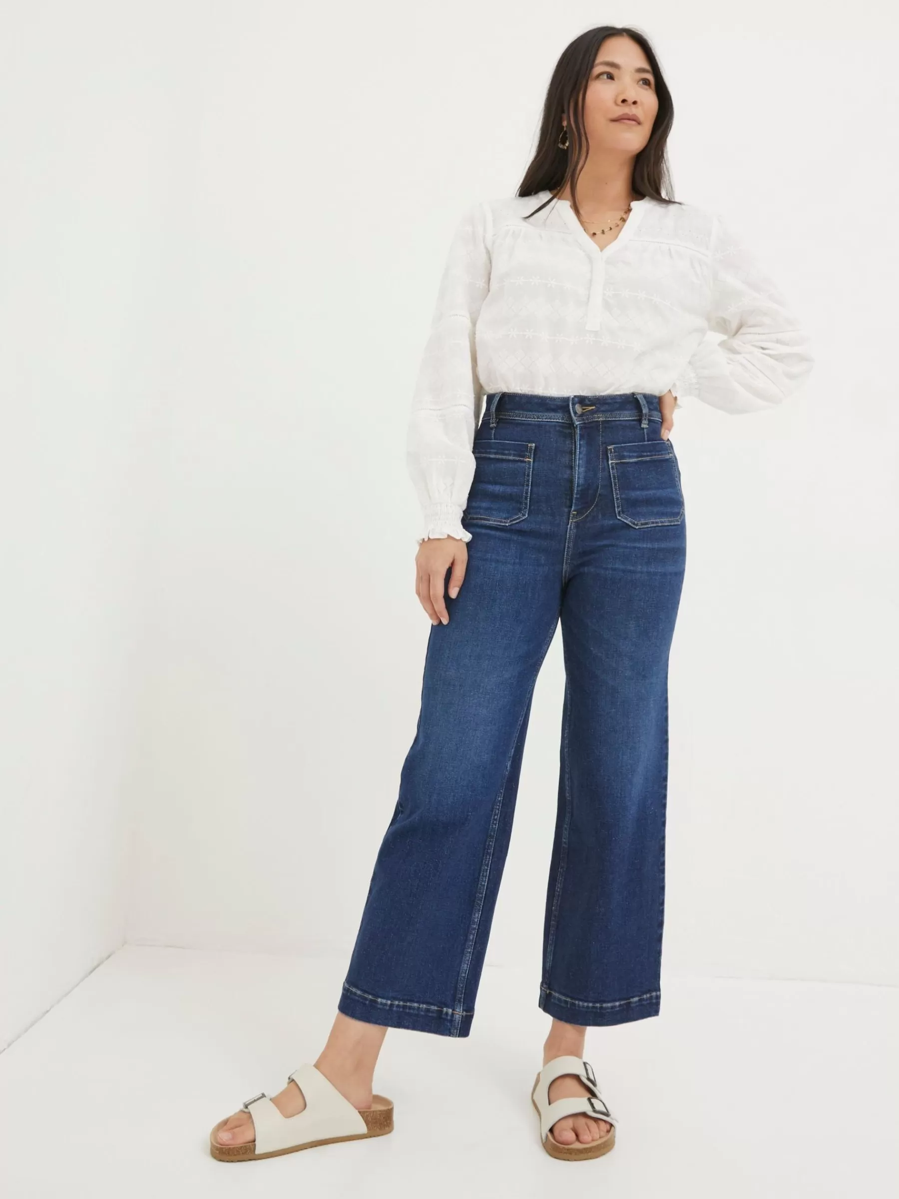 Keswick Wide Leg Crop Jeans*FatFace Flash Sale