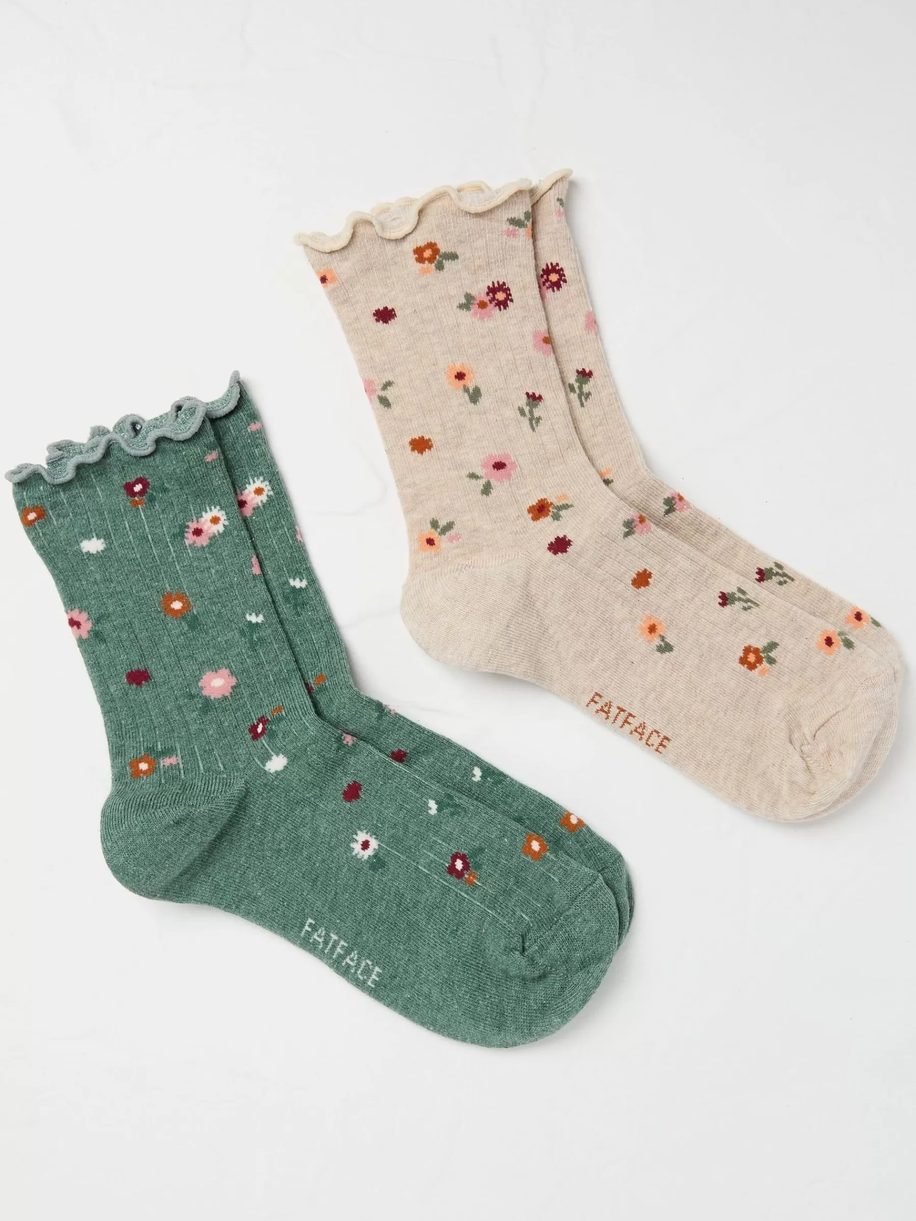 2 Pack Ditsy Floral Socks*FatFace New